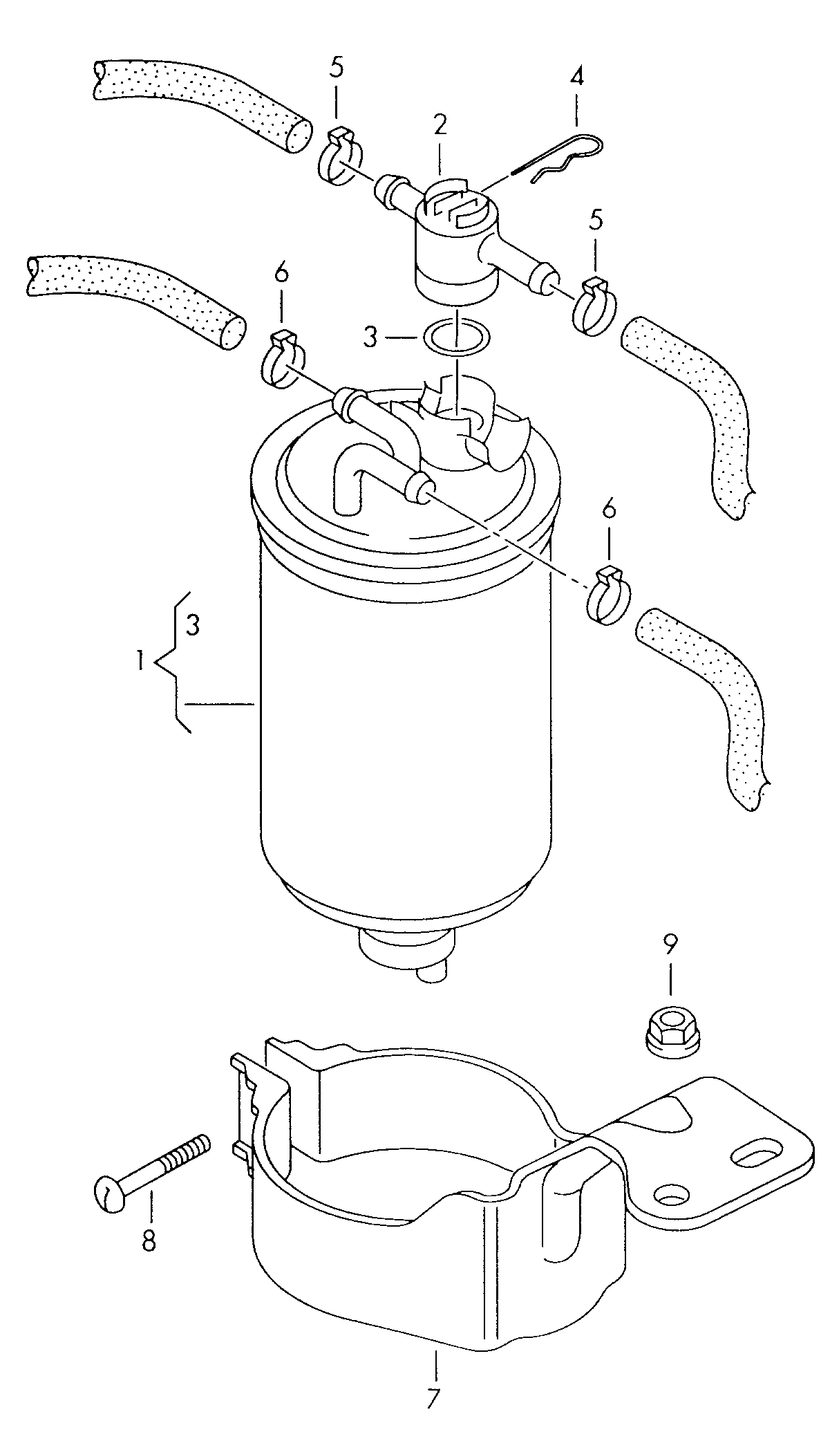 VAG 6N0 127 401 C - Паливний фільтр autozip.com.ua