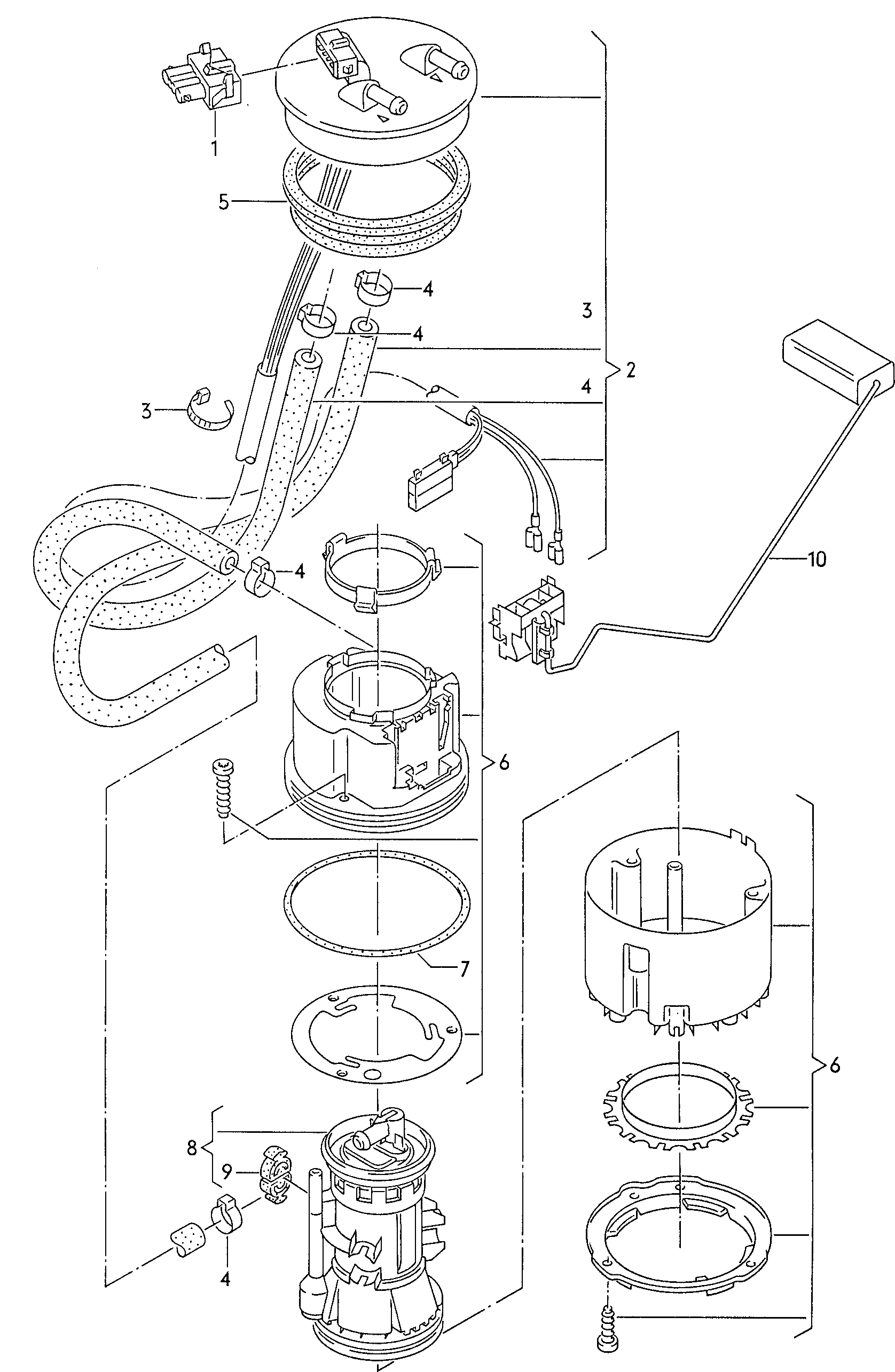 VAG 1H0919651Q* - Топливозаборник, паливний насос autozip.com.ua