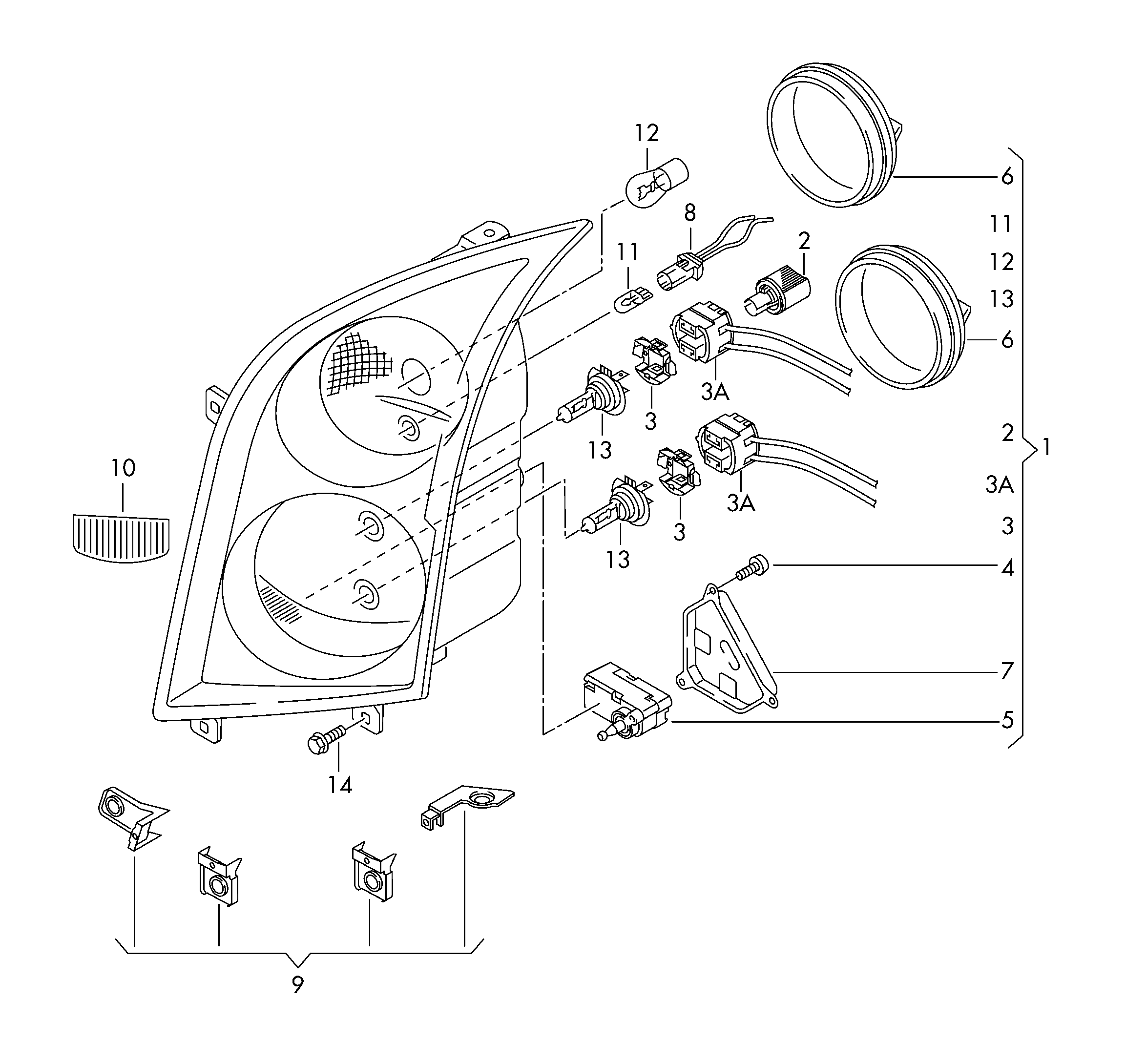 VAG 5K0941109C - Лампа розжарювання, фара денного освітлення autozip.com.ua