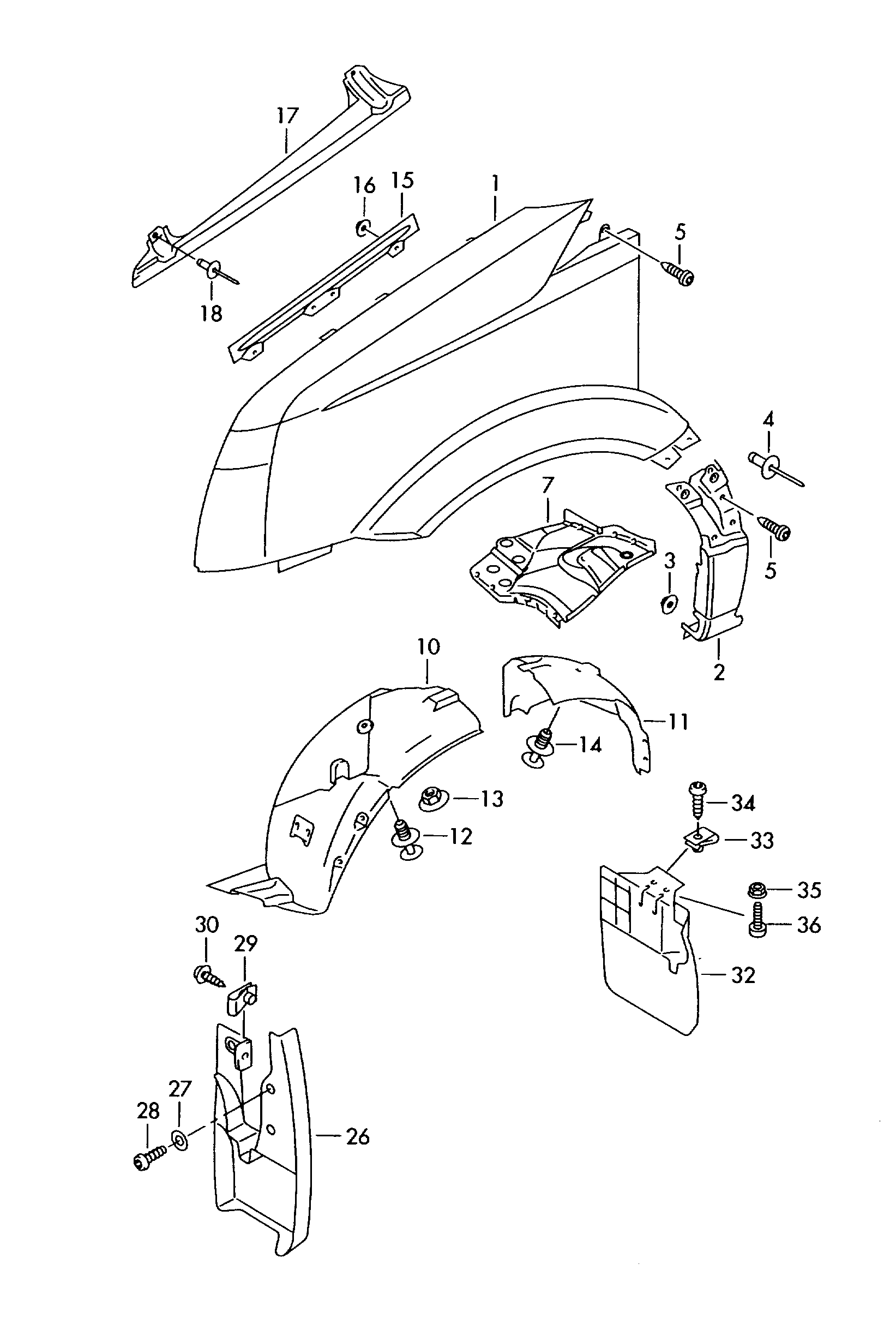 VW 2E0821305 - Крило autozip.com.ua