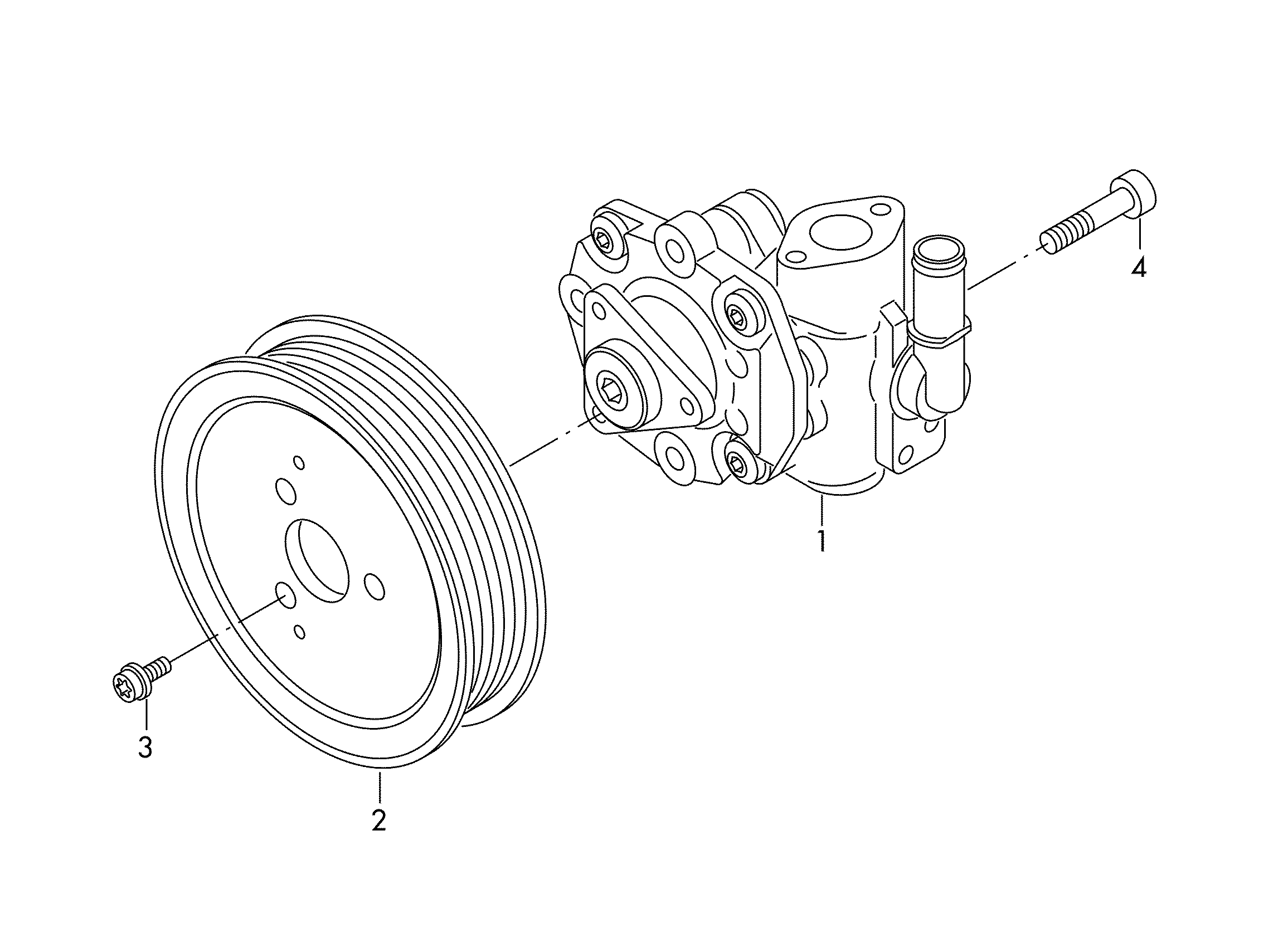 VW N  91136101 - Ремінний шків, насос гідропідсилювача autozip.com.ua