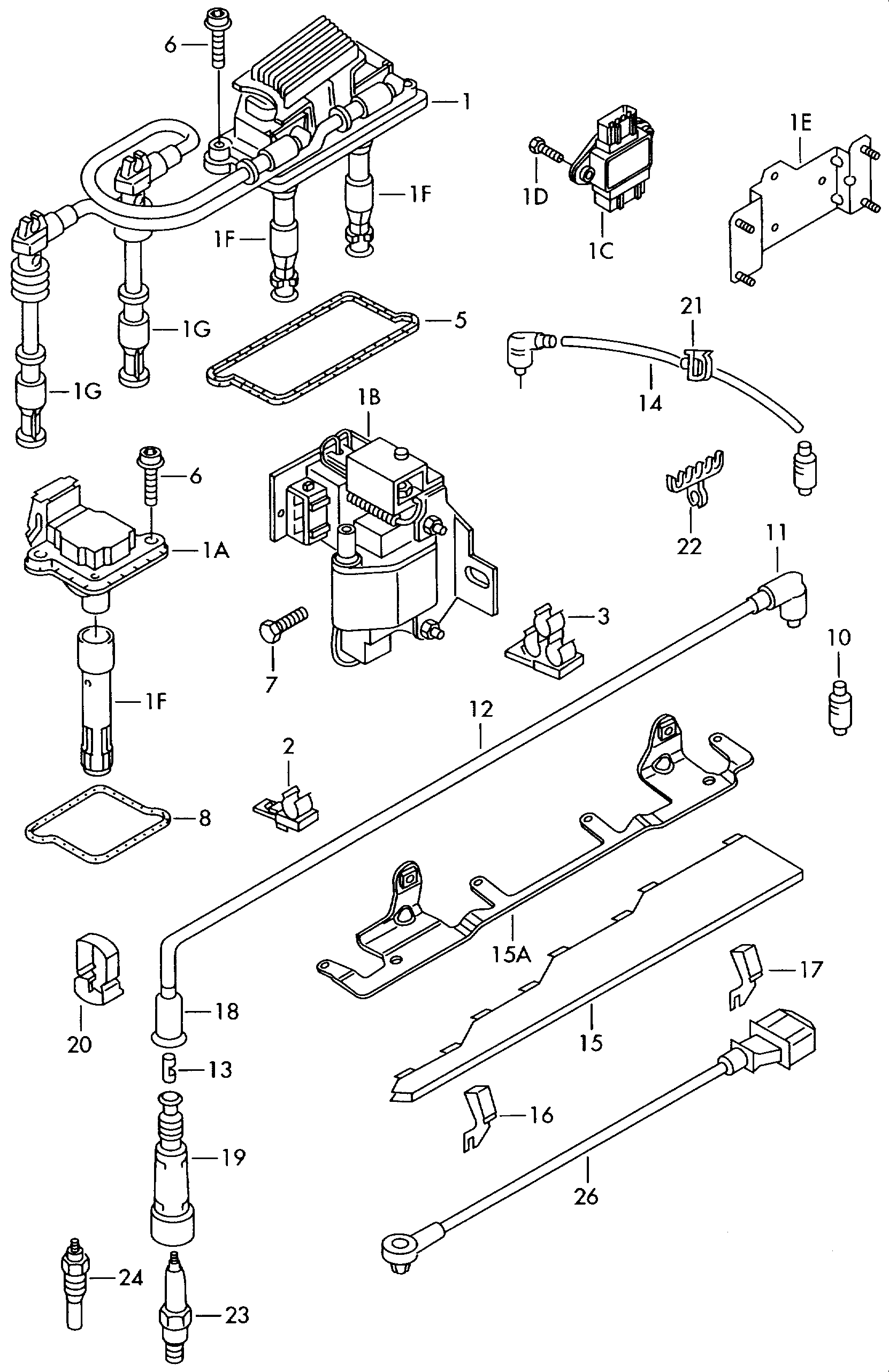 VAG 06B905115R - Котушка запалювання autozip.com.ua