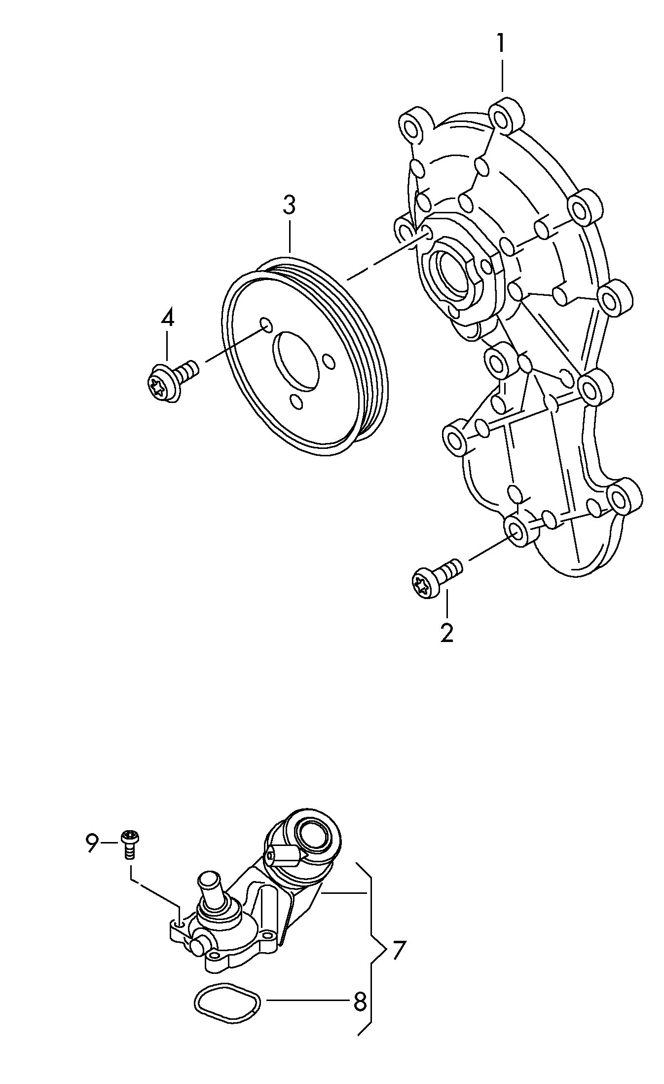 VAG 059 121 008J - Водяний насос autozip.com.ua