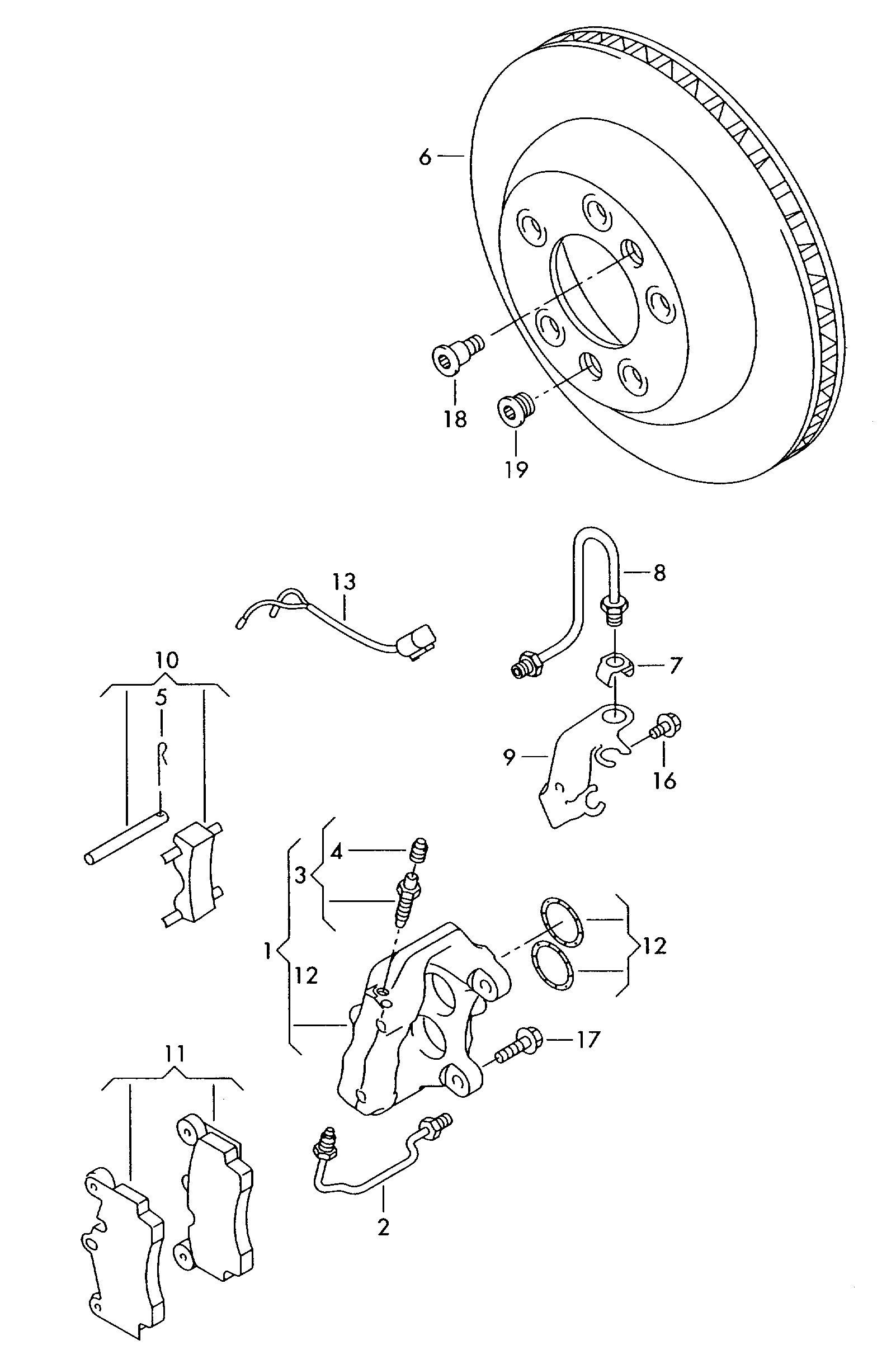 Seat 7L0698451B - Гальмівні колодки, дискові гальма autozip.com.ua