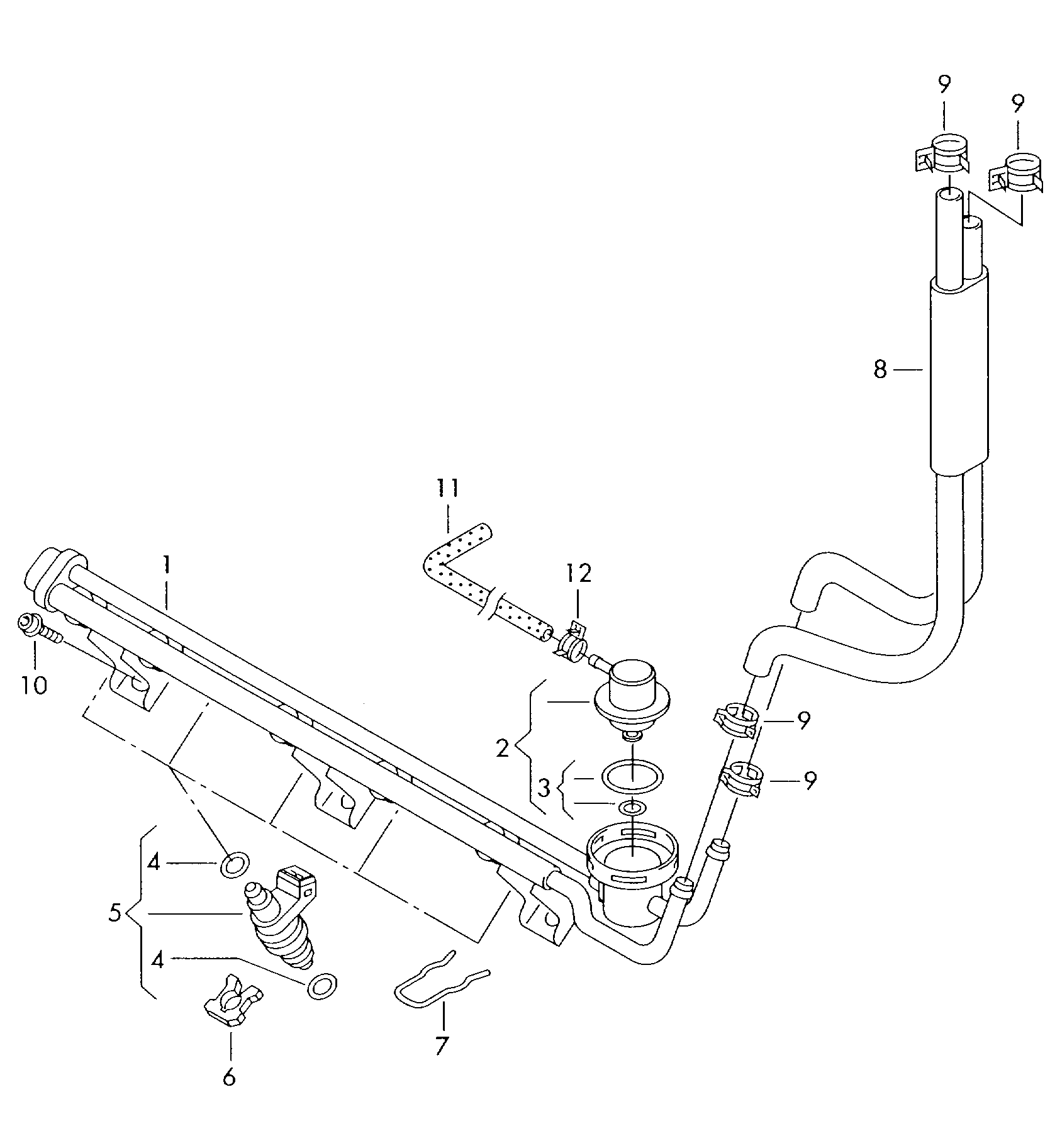 VW 021906031D - Форсунка дизельна, розпилювач і утримувач autozip.com.ua