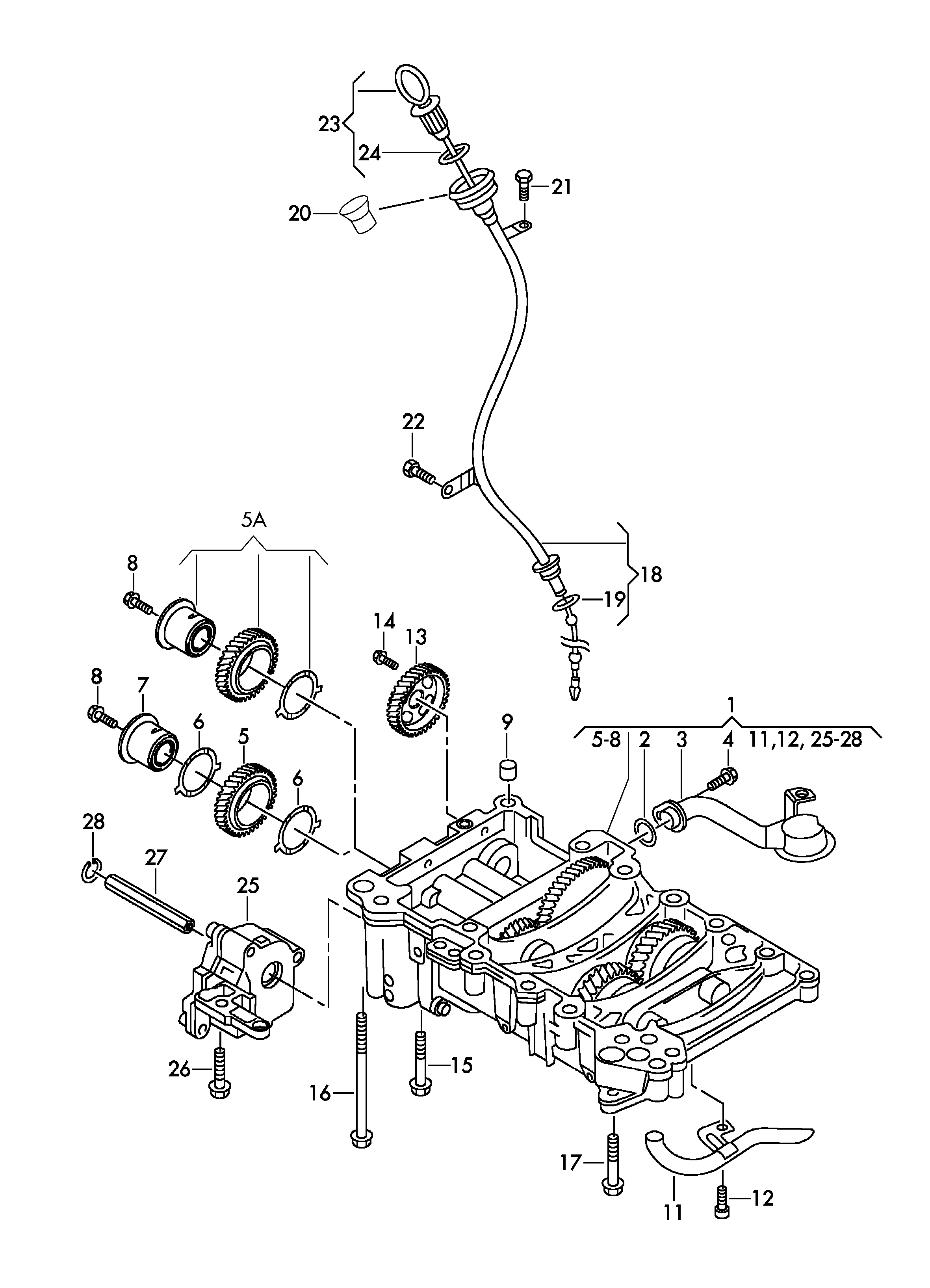 VW 03G 115 105 H - Масляний насос autozip.com.ua