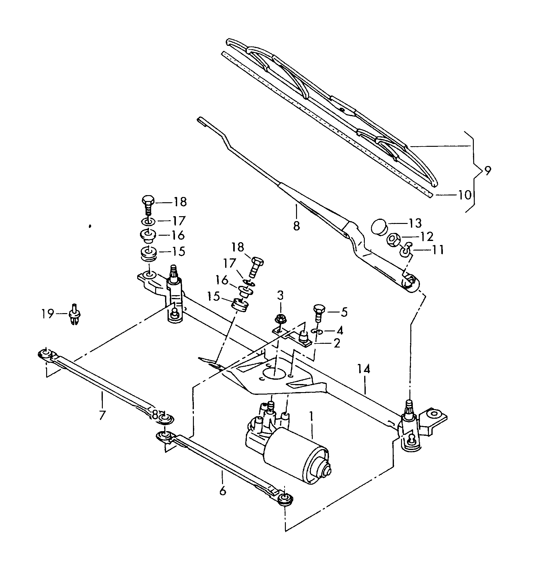 VW 6N0 955 425 - Щітка склоочисника autozip.com.ua