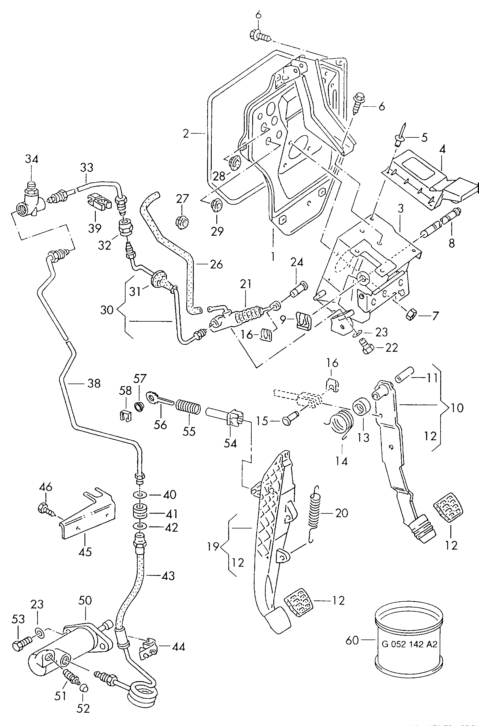 VW N 010 244 25 - Натягувач ременя, клинові зуб. autozip.com.ua