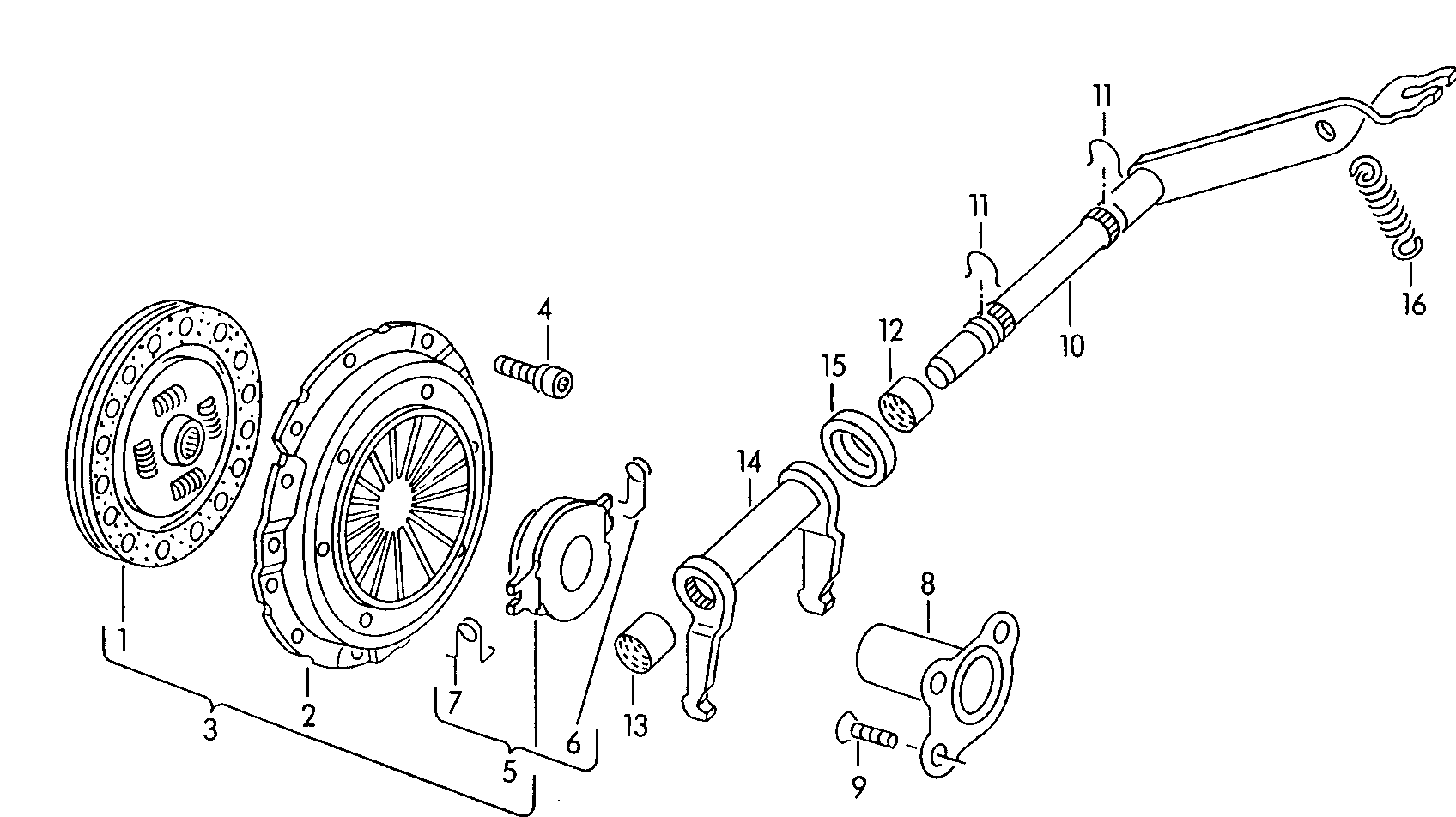 VAG 052141025PX - Нажимной диск зчеплення autozip.com.ua