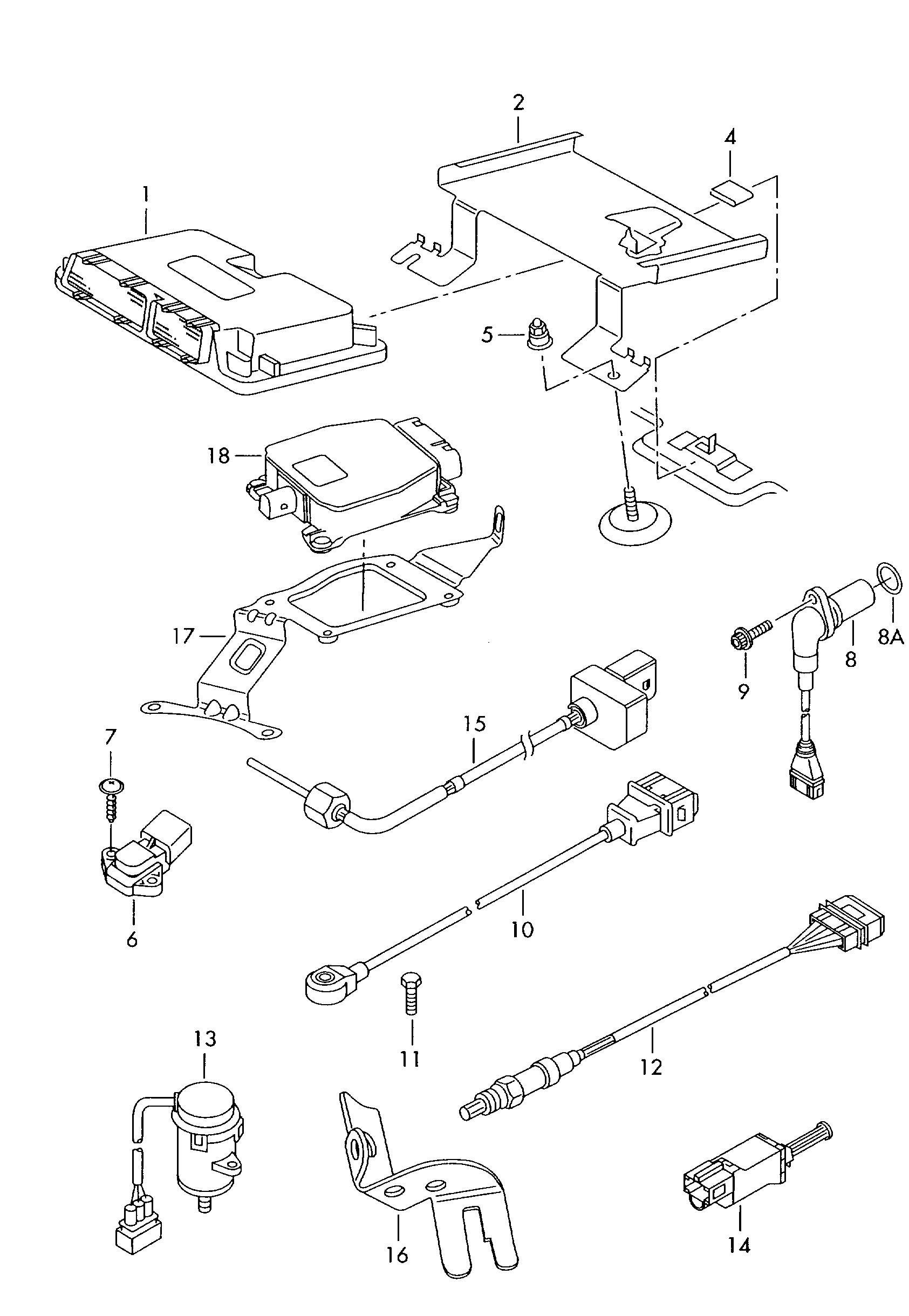 Seat 1J0 927 189 E - Вимикач ліхтаря сигналу гальмування autozip.com.ua