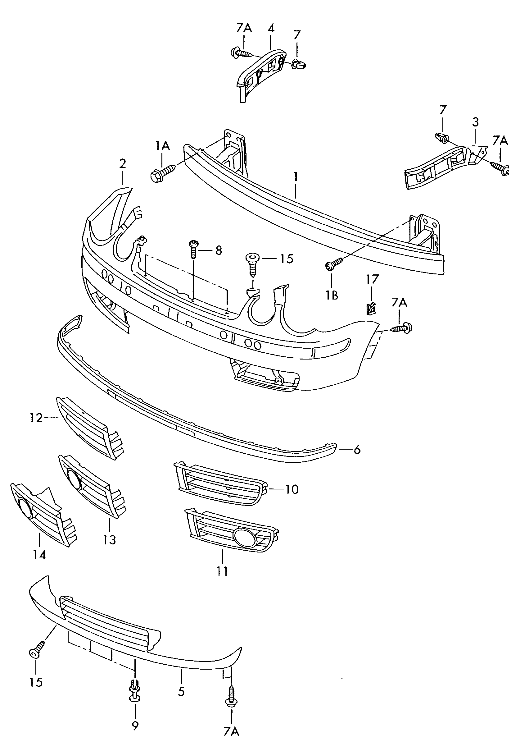 VAG 6Q0853665F - Решітка вентилятора, буфер autozip.com.ua