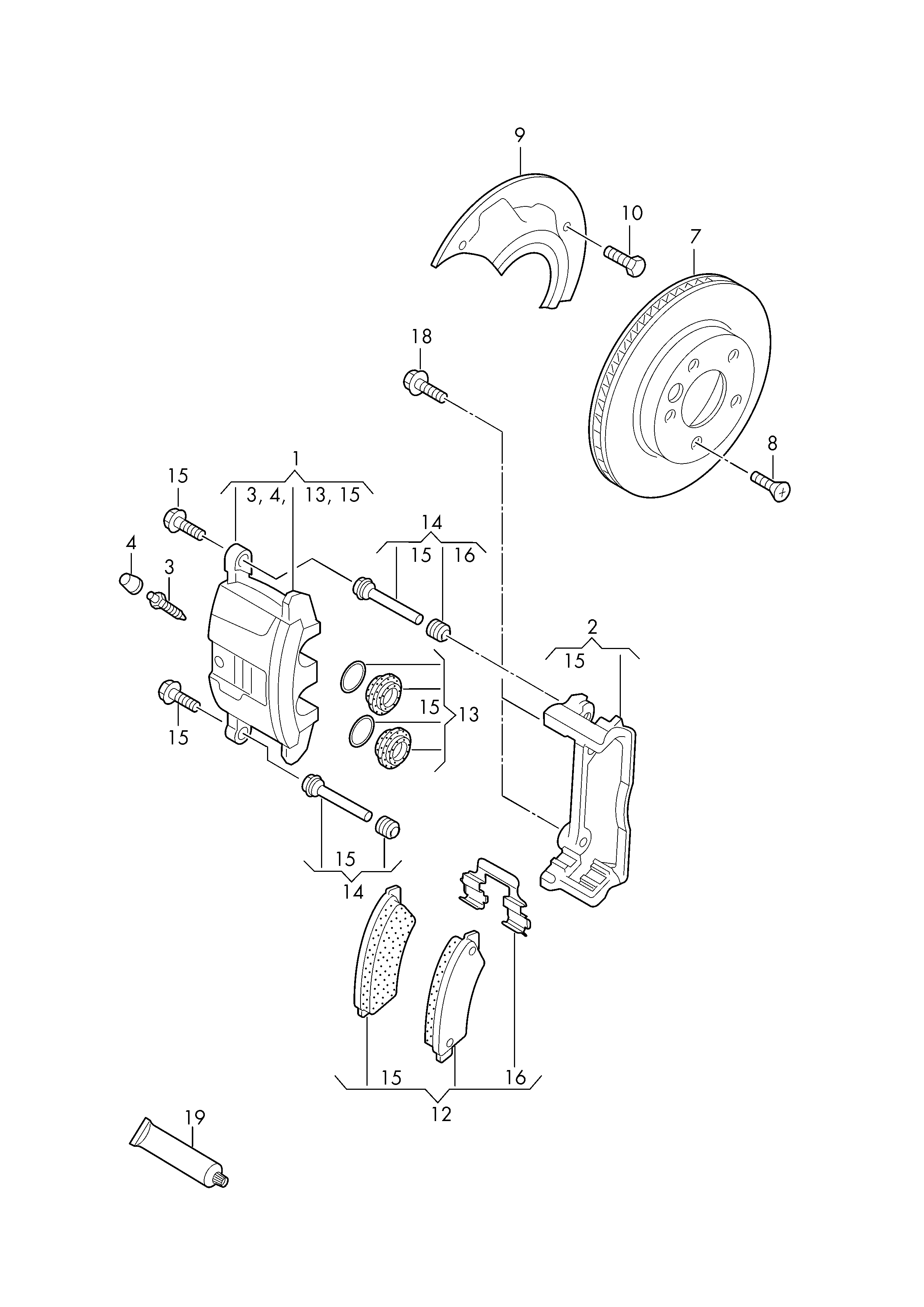 Seat 2H0615301A - Гальмівний диск autozip.com.ua