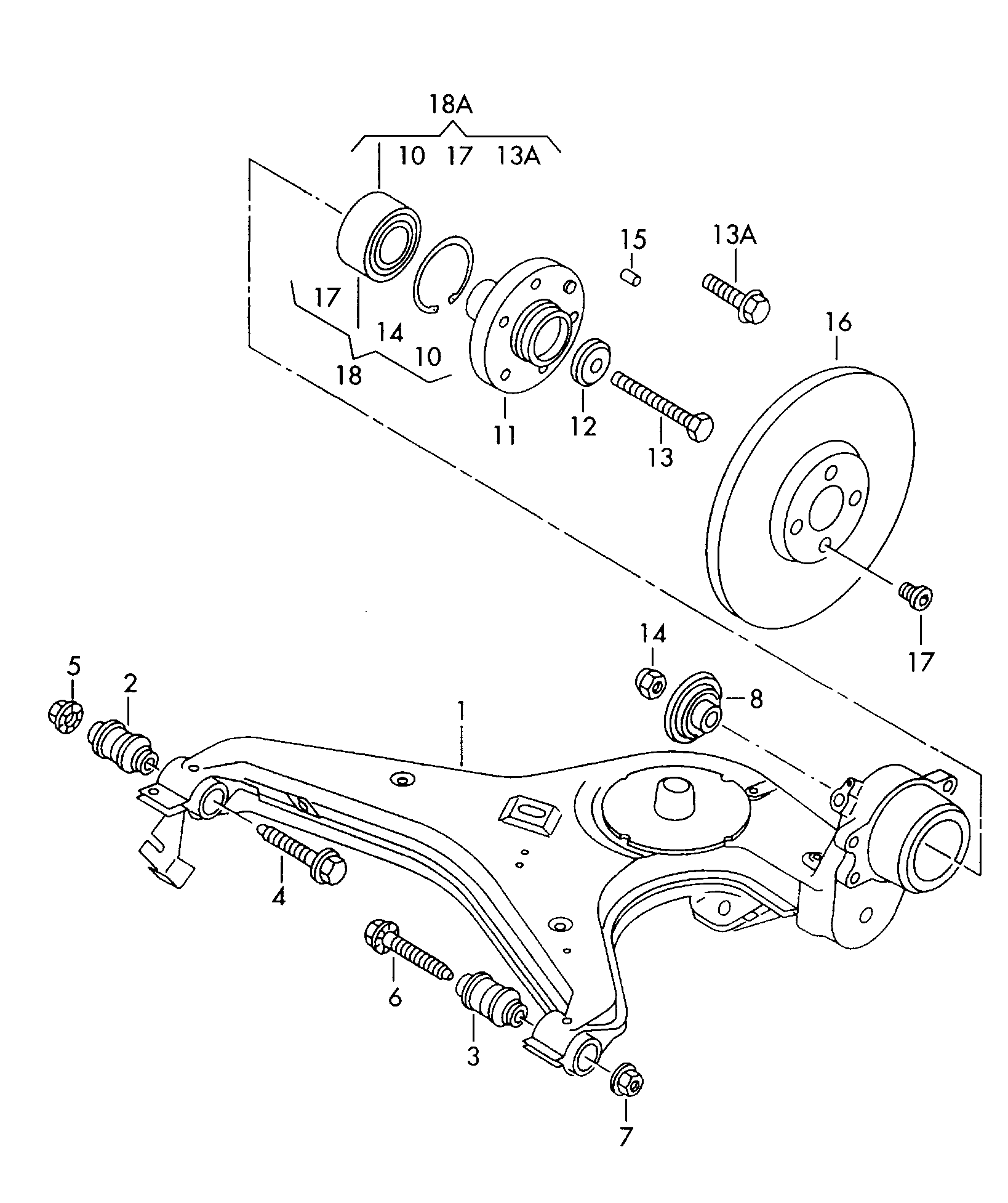 Seat N10 256 602 - Комплект підшипника маточини колеса autozip.com.ua