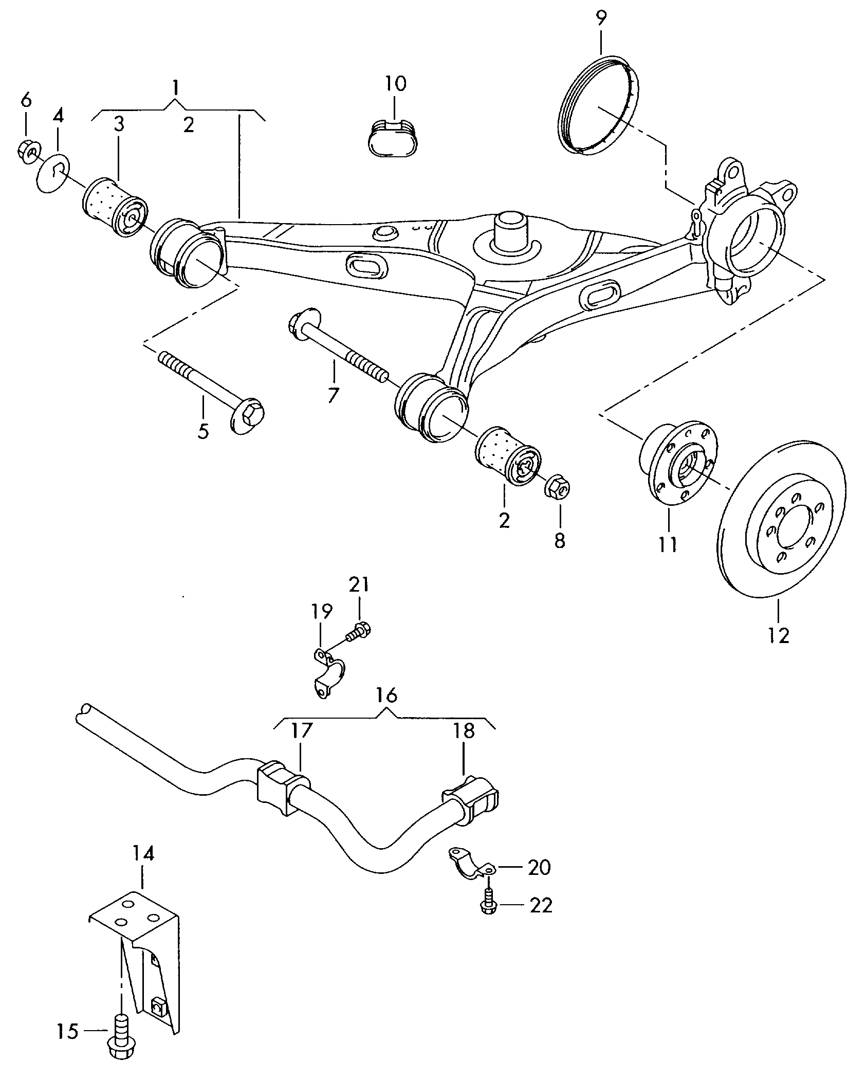 Seat 7H5 511 413 B - Втулка, стабілізатор autozip.com.ua