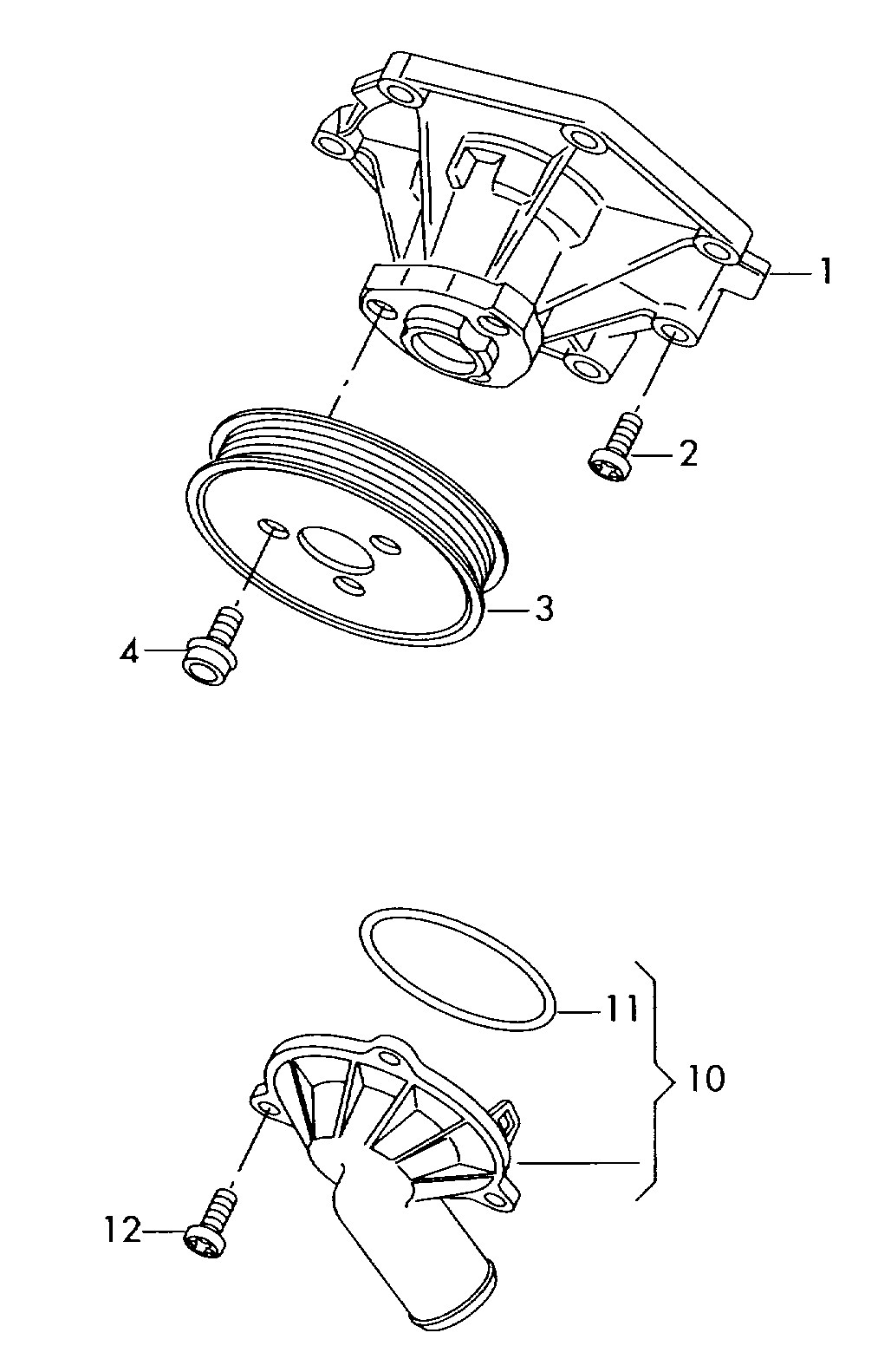 Seat 06E 121 018 D - Водяний насос autozip.com.ua