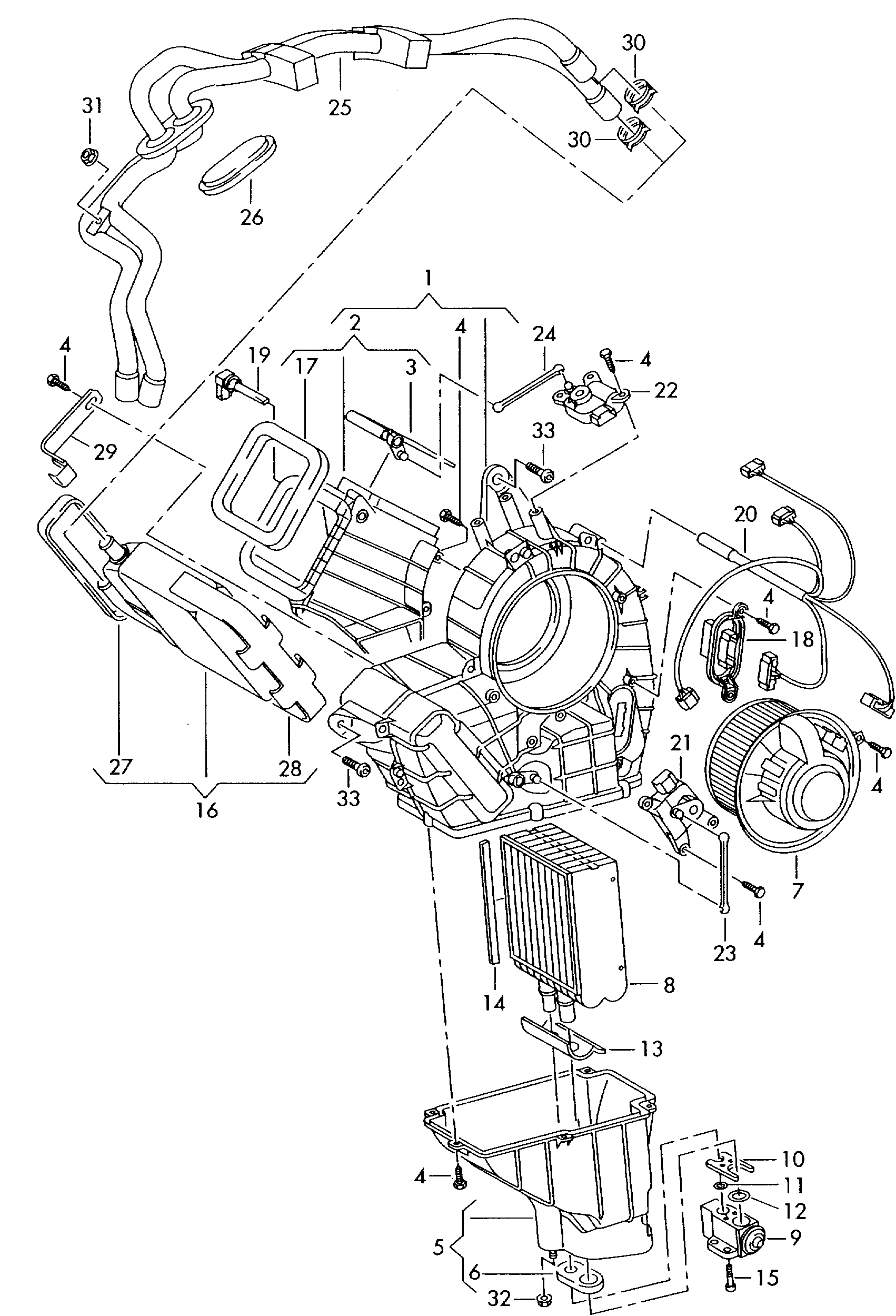 Seat 7H0820105 - Випарник, кондиціонер autozip.com.ua