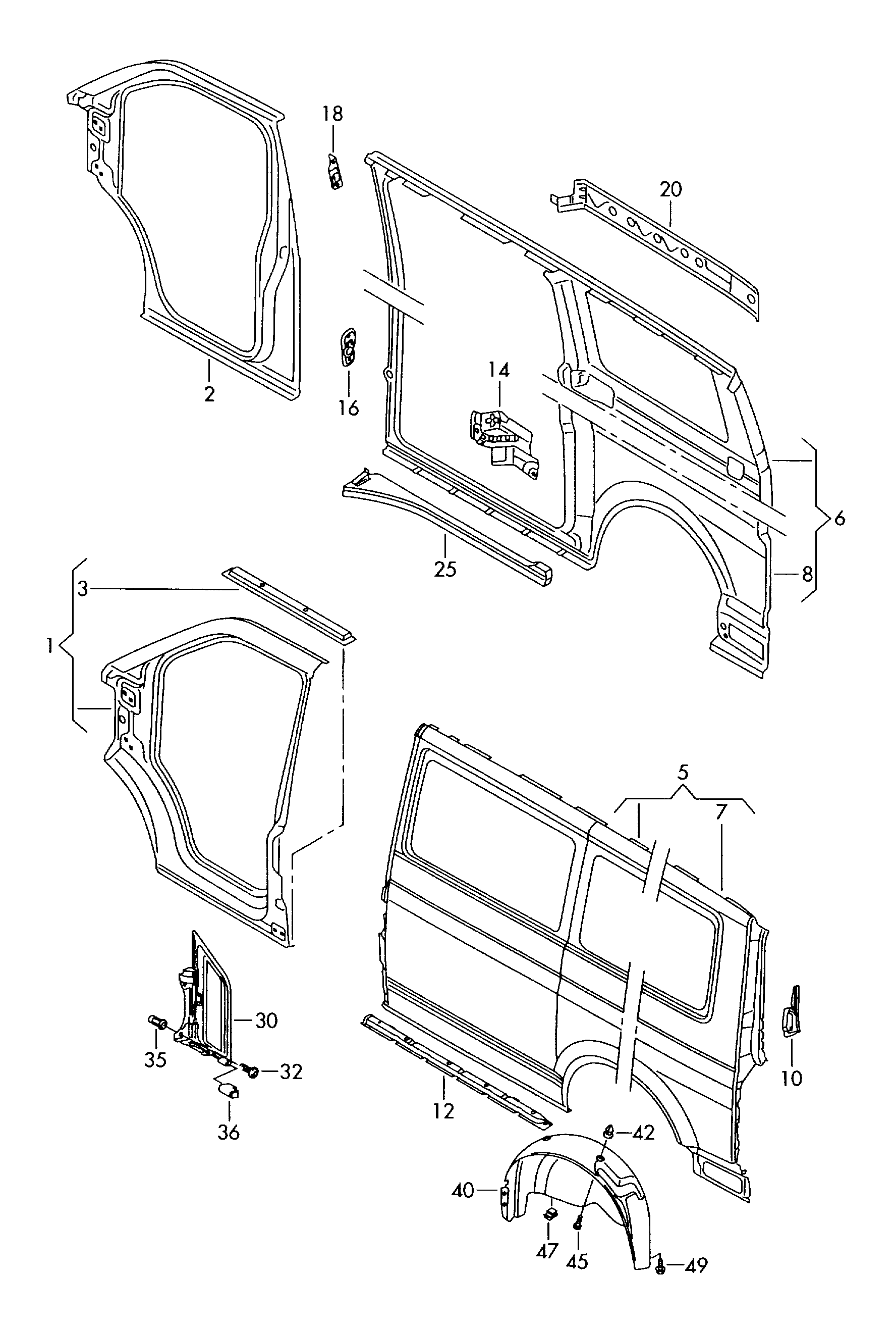 VW 7H1809843A - Крило autozip.com.ua