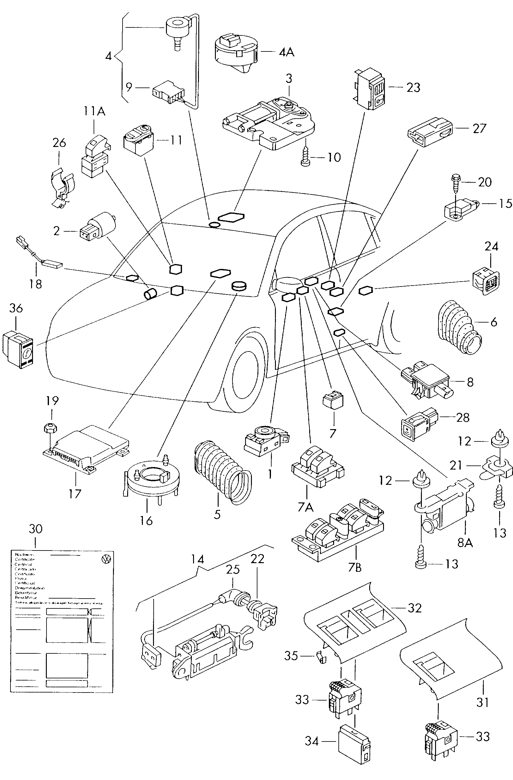 VAG 1J1 959 565 B - Вимикач, регулювання зе autozip.com.ua