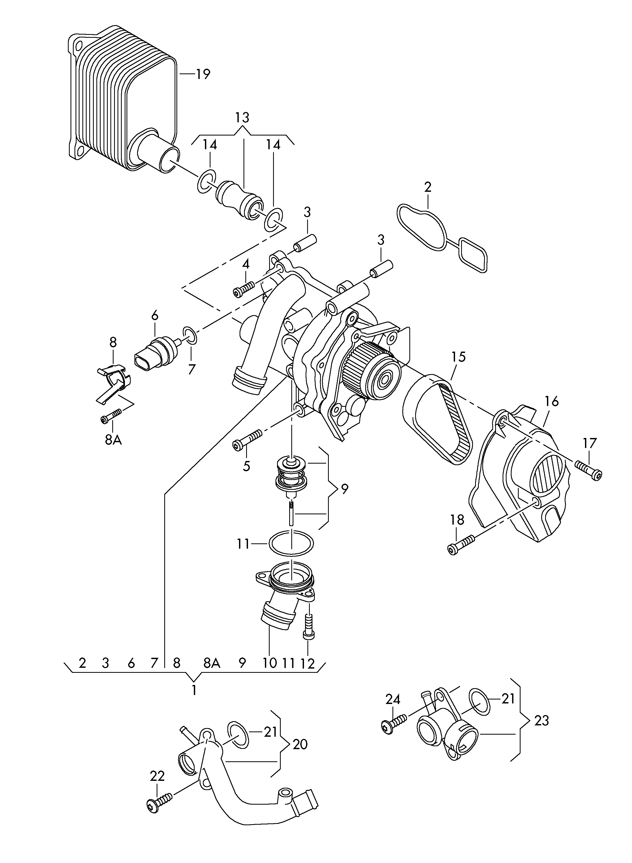 Seat 06H 121 026 CP - Водяний насос autozip.com.ua