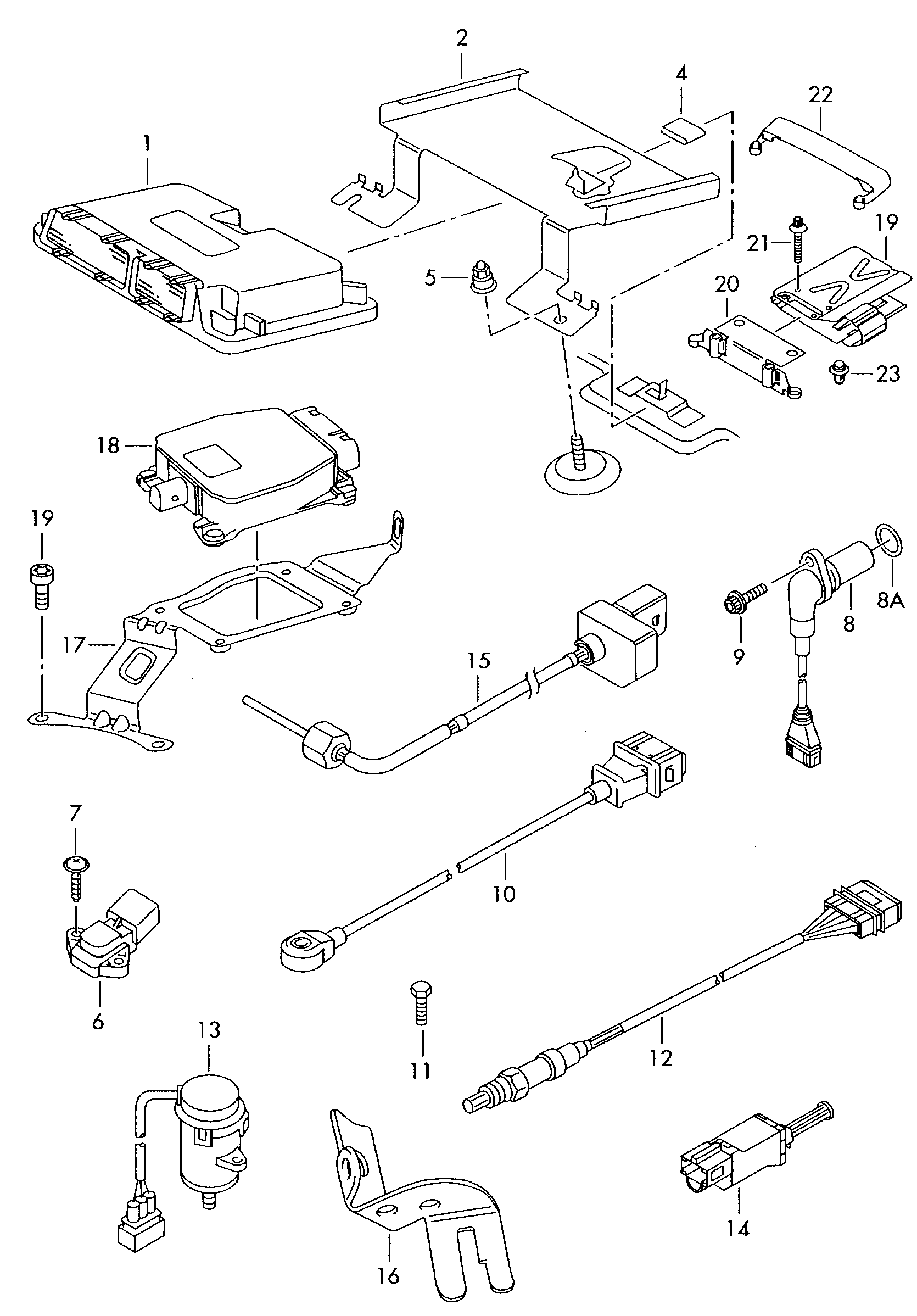 VW 038957147C - Датчик імпульсів, колінчастий вал autozip.com.ua