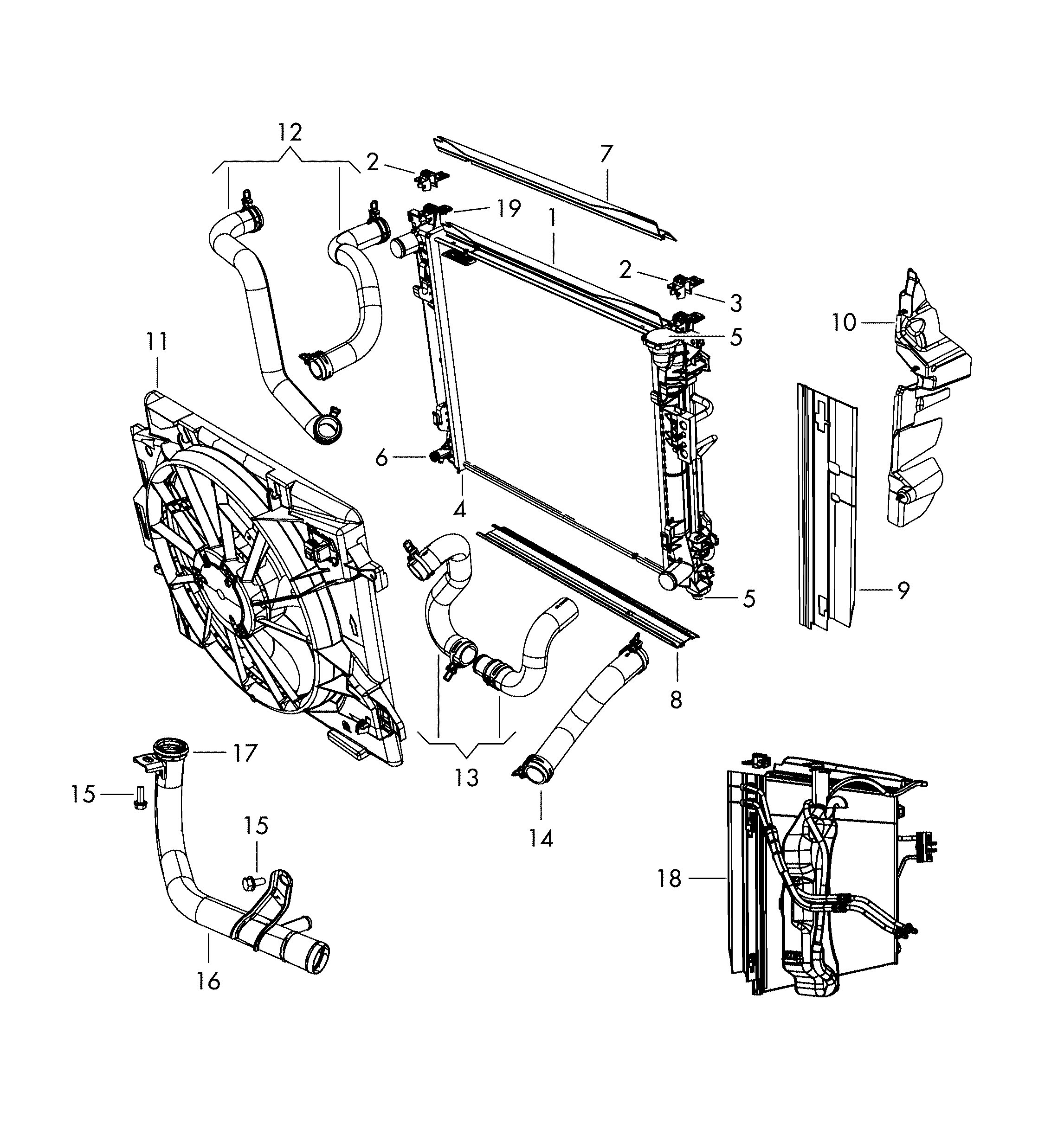 VW 7B0121251B - Радіатор, охолодження двигуна autozip.com.ua