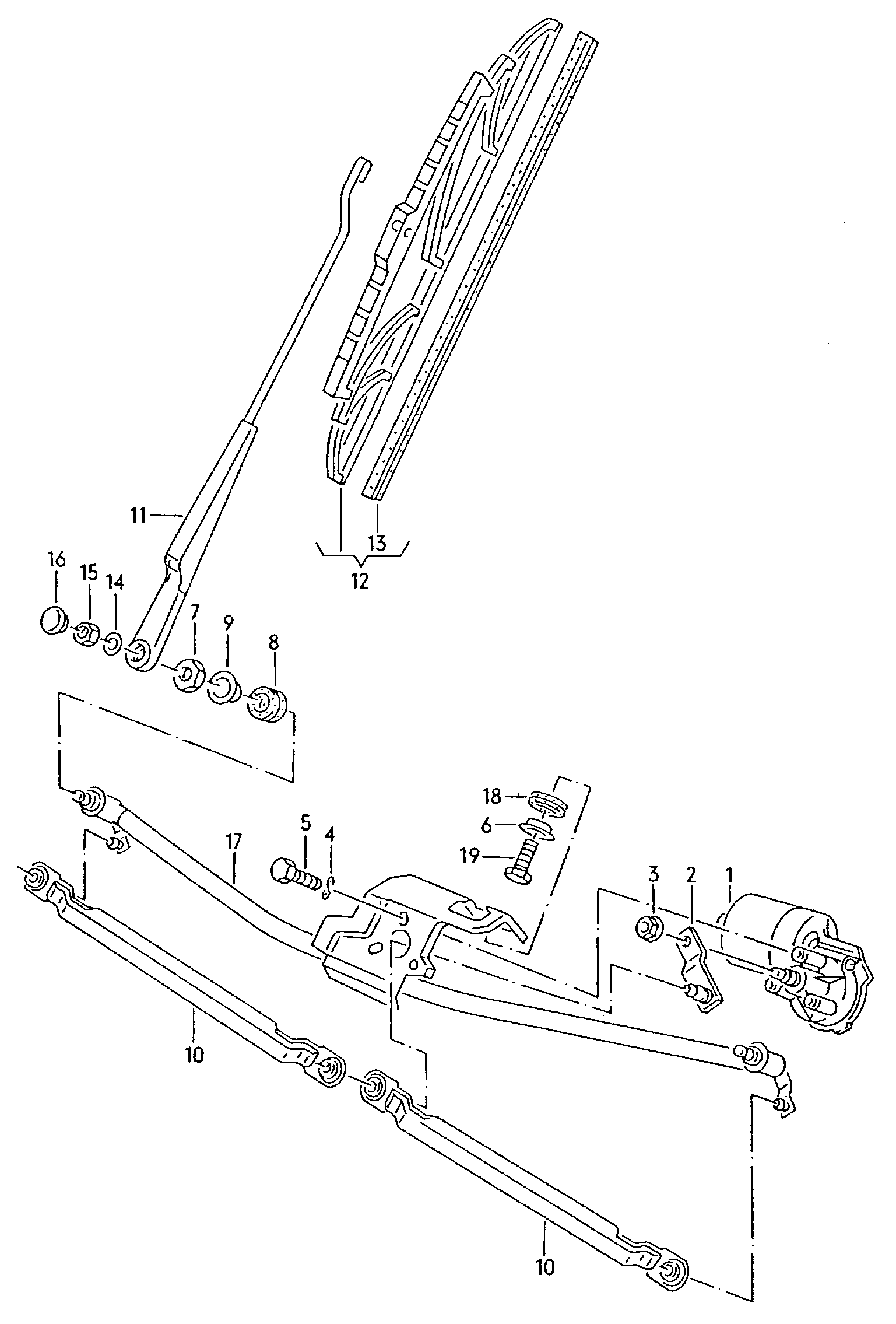 VW 357955425C - Щітка склоочисника autozip.com.ua