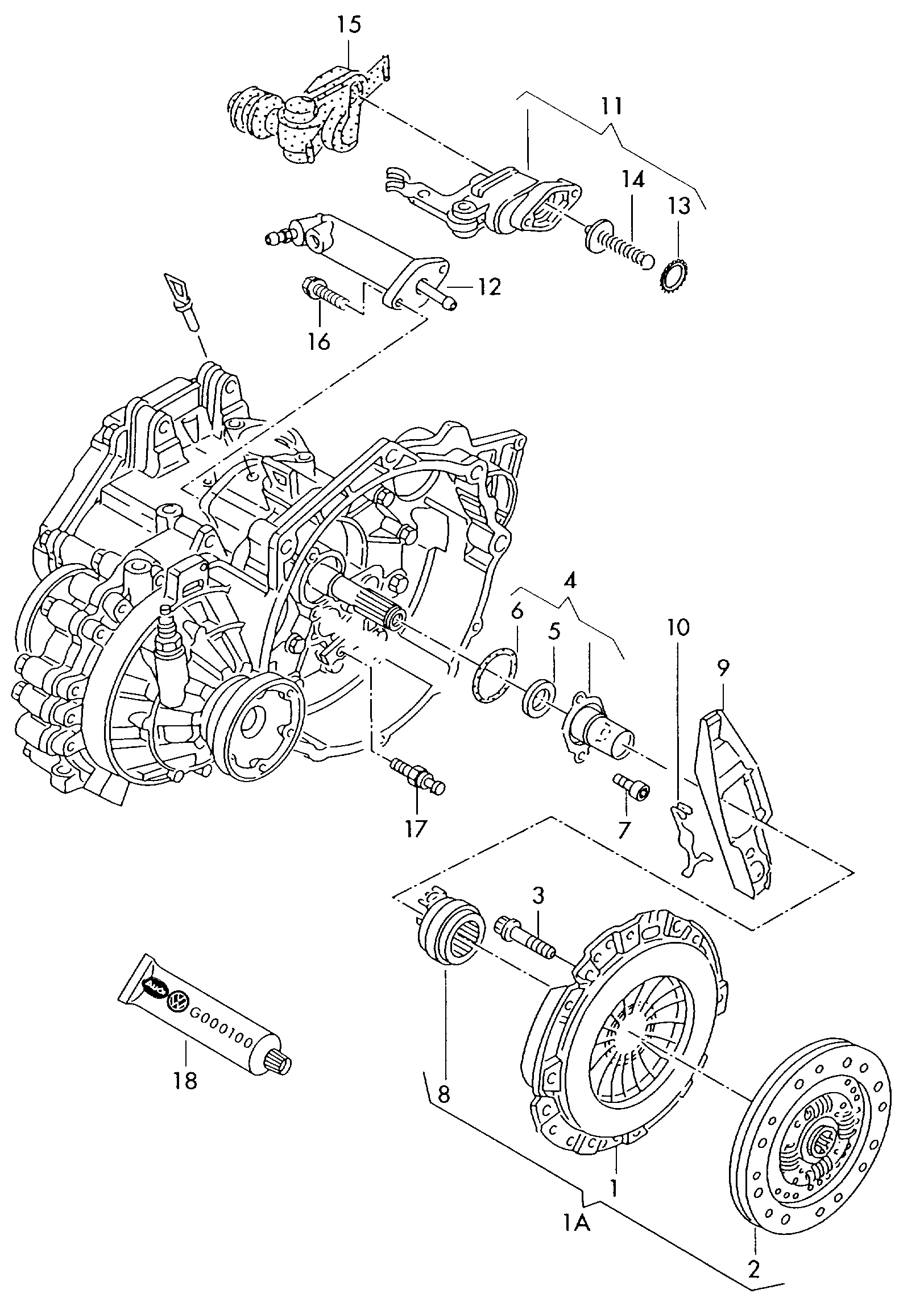 Seat 037198141BX - Комплект зчеплення autozip.com.ua