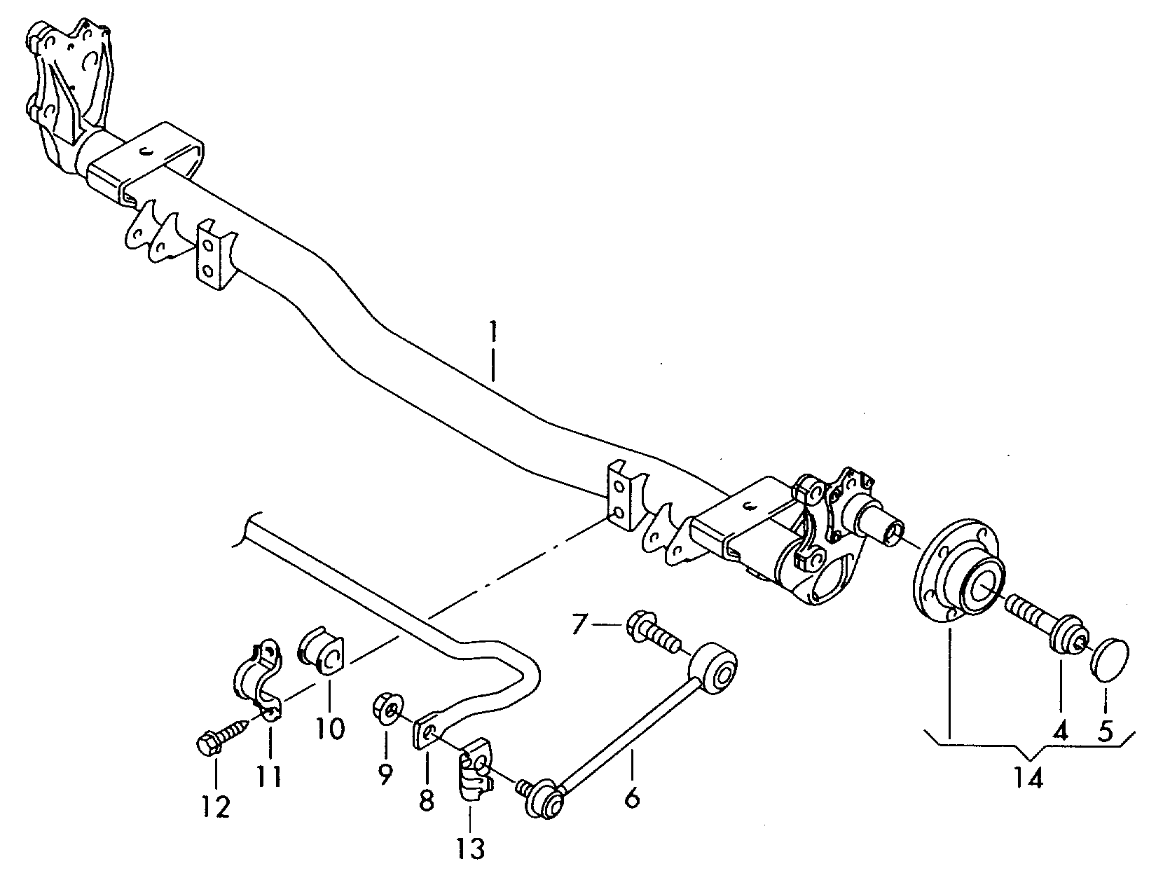 Seat 2K3 511 413 - Втулка, стабілізатор autozip.com.ua