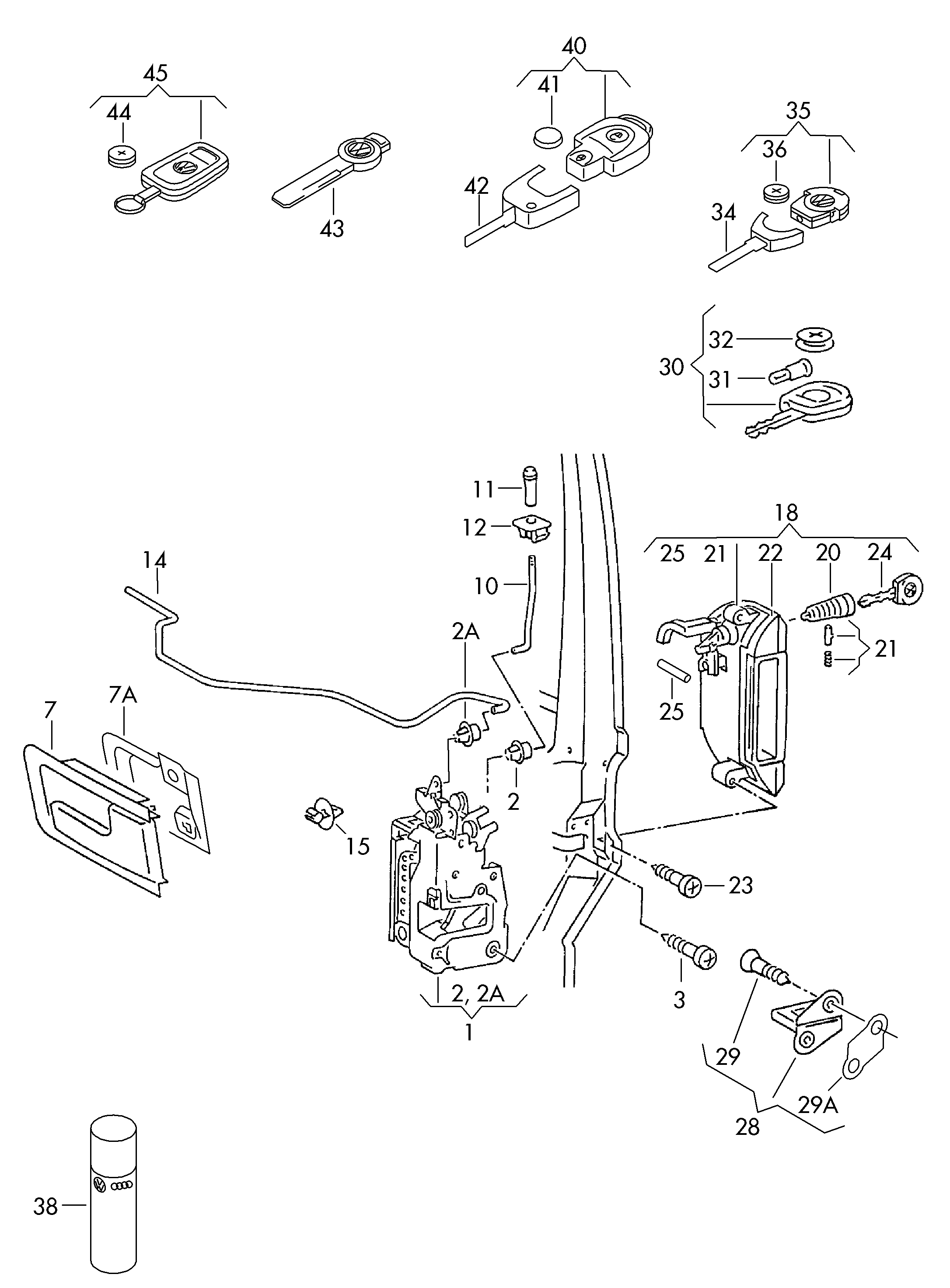 VW 7D0 959 753J - Корпус передавача, центральний замок autozip.com.ua