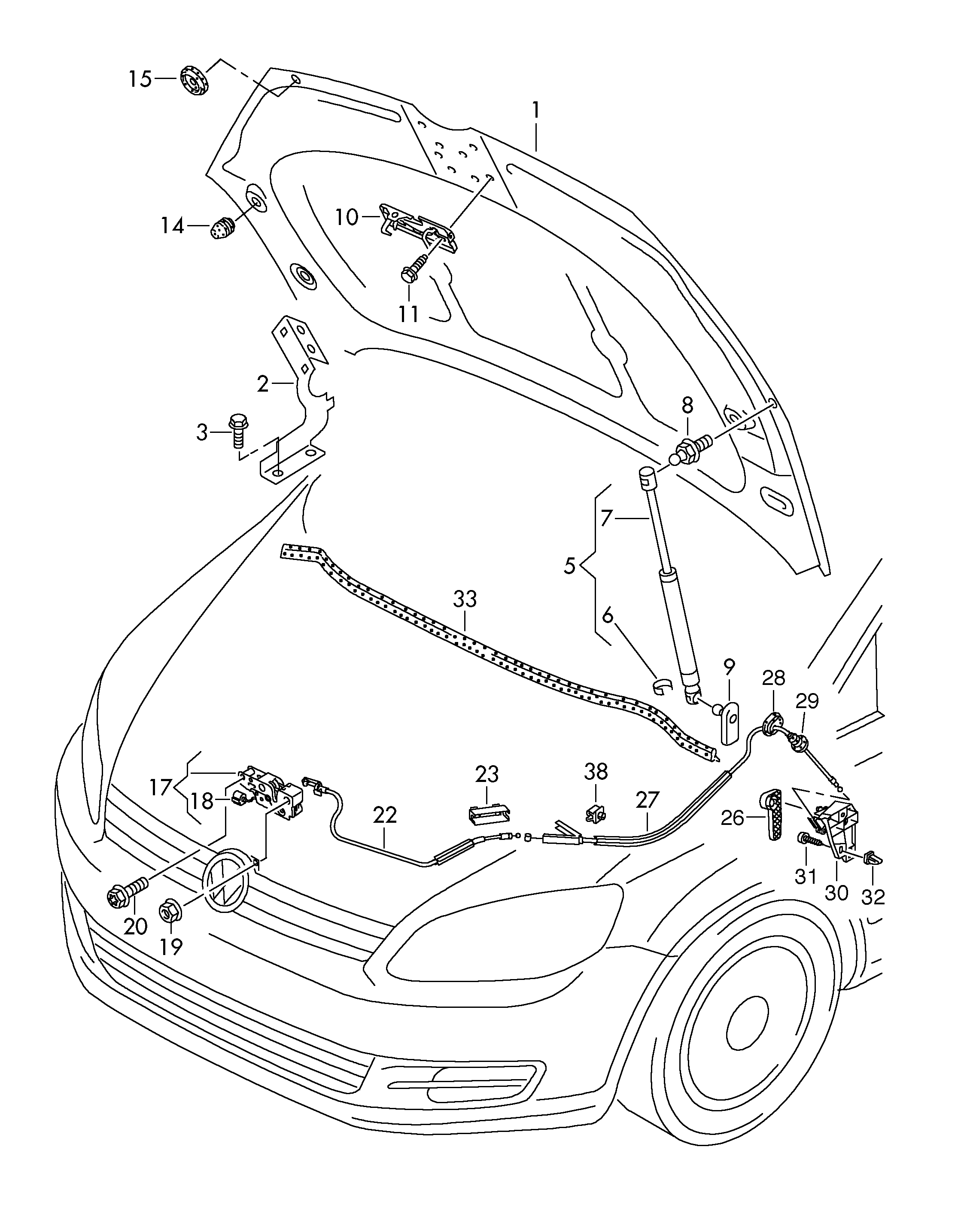 Seat 7N0 823 359 - Газова пружина, капот autozip.com.ua