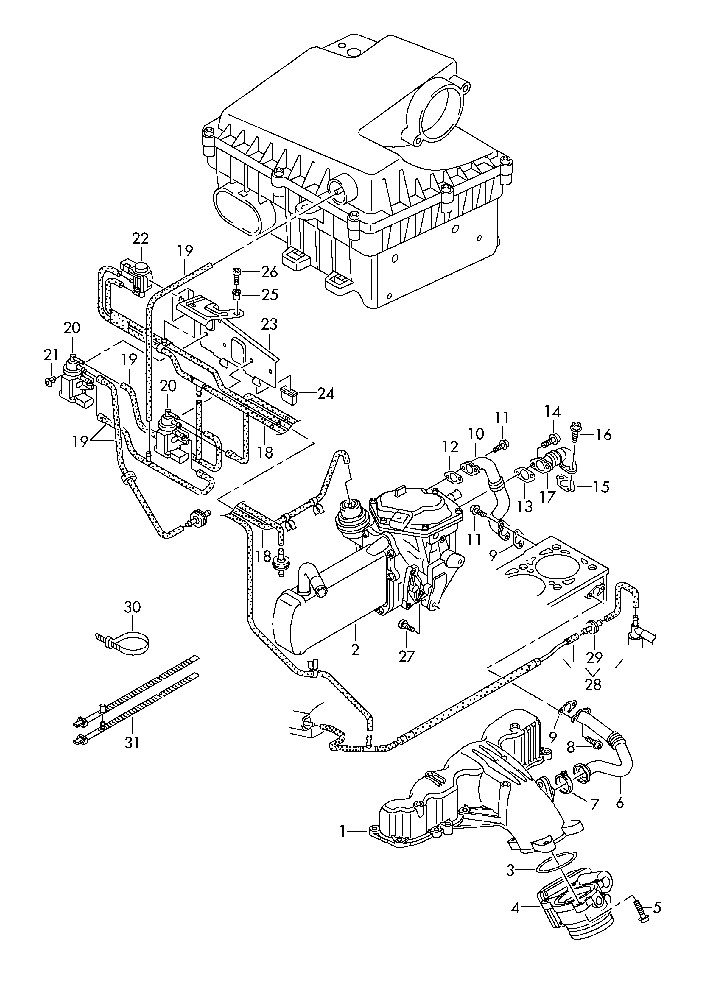 VW 03L131512BP - Клапан повернення ОГ autozip.com.ua