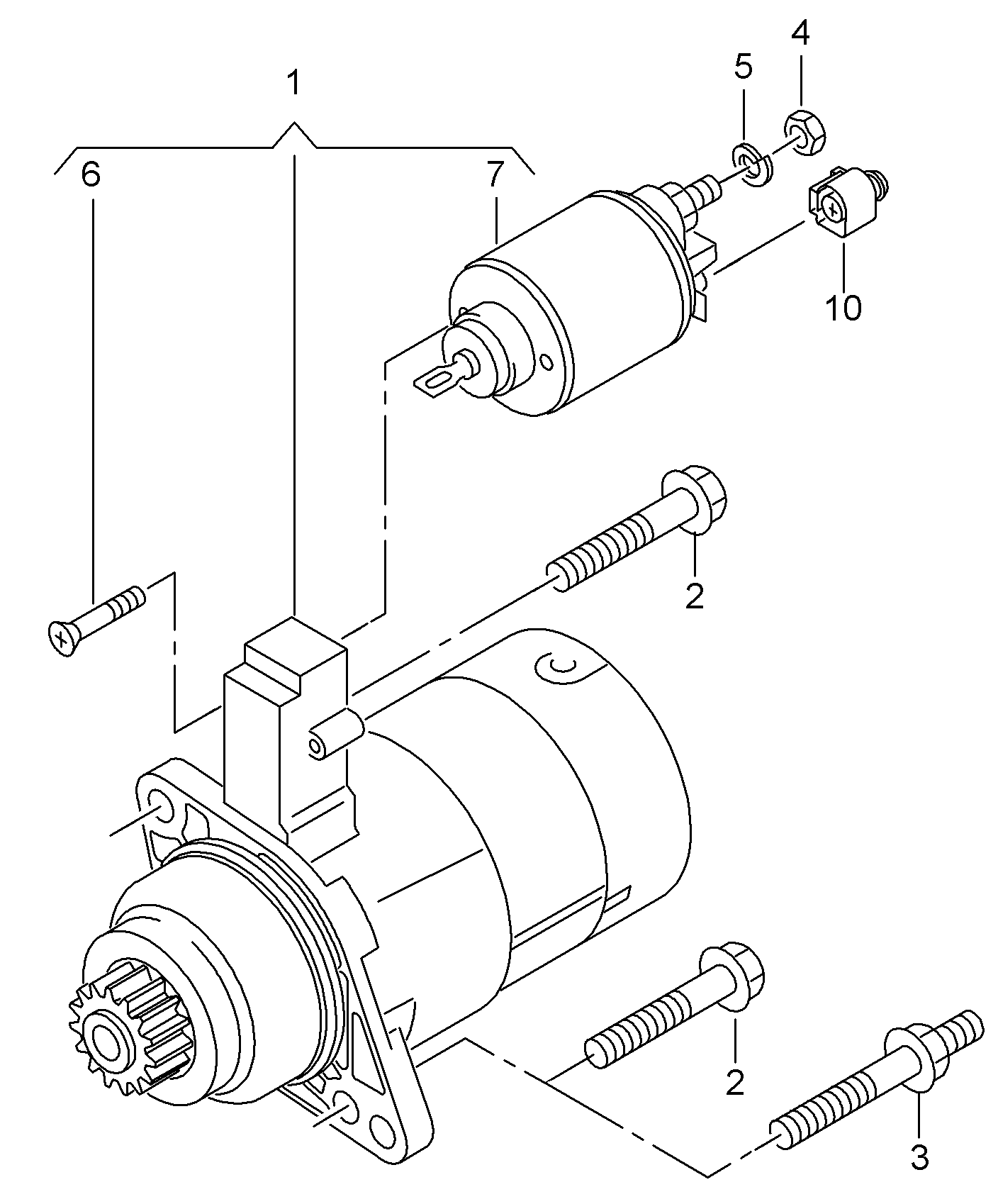 Skoda 2H0911023A - Стартер autozip.com.ua