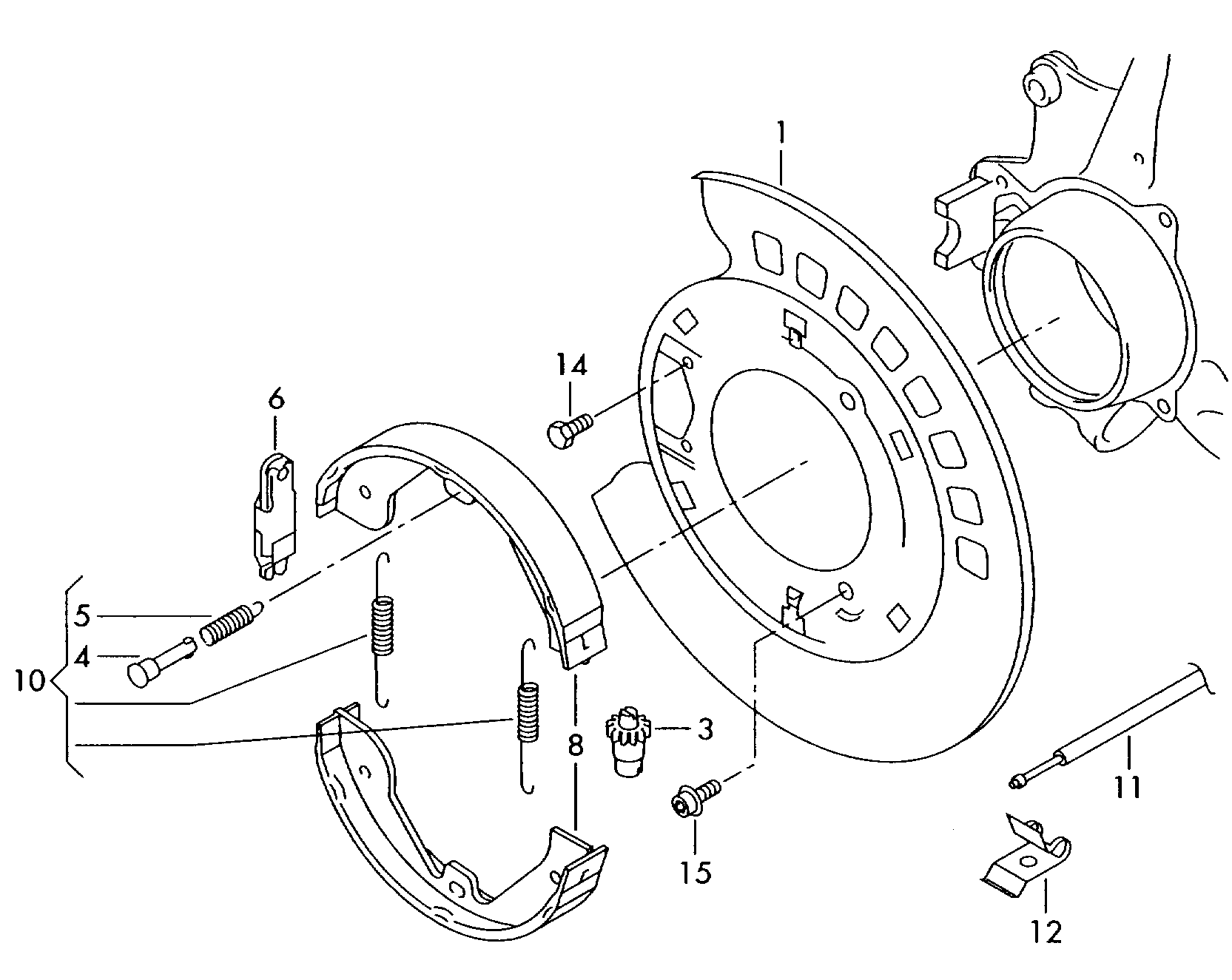 Skoda 7L6698525 - Комплект гальм, ручник, парковка autozip.com.ua