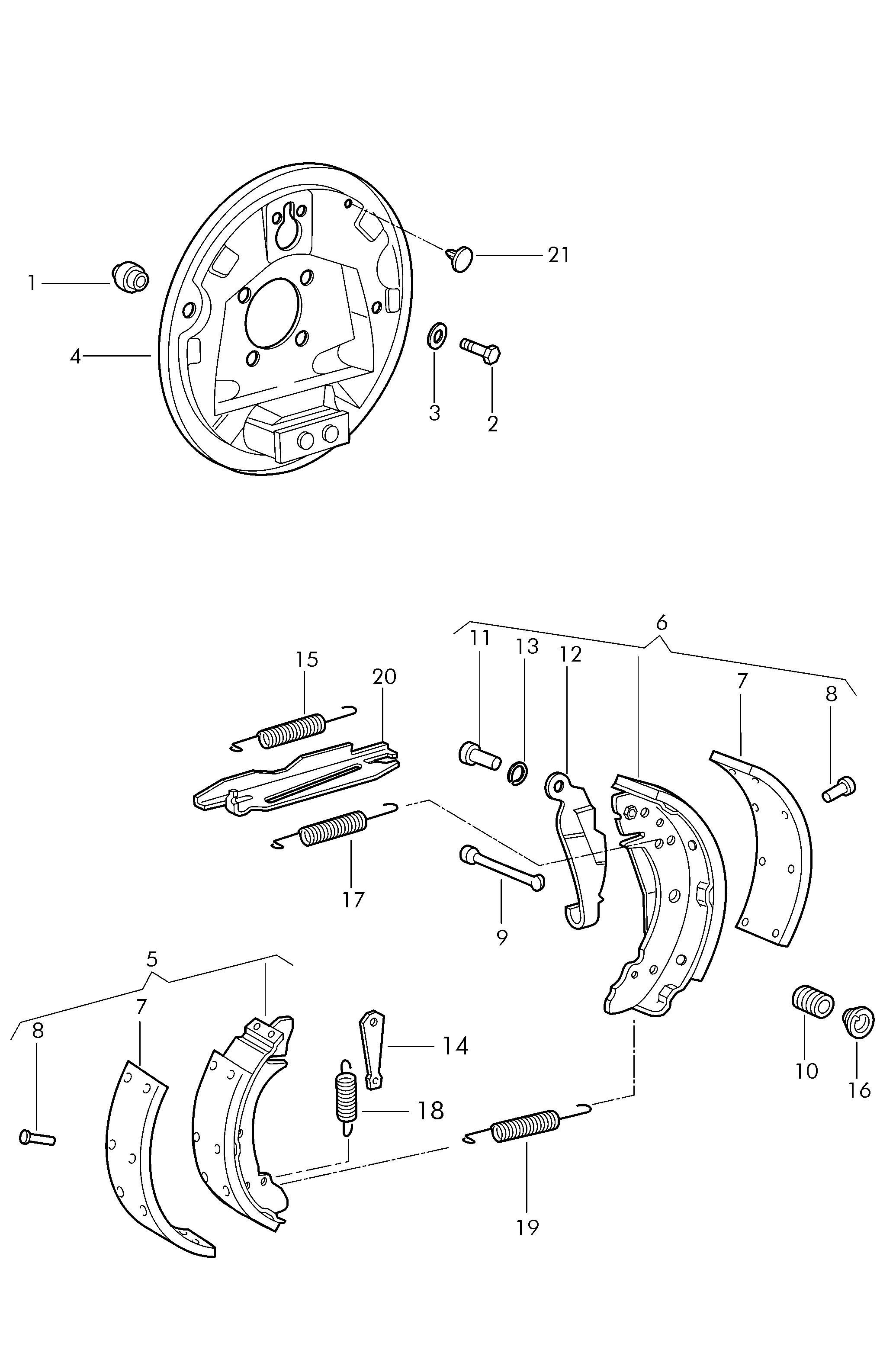 Seat 3096095271 - Комплект гальм, барабанний механізм autozip.com.ua