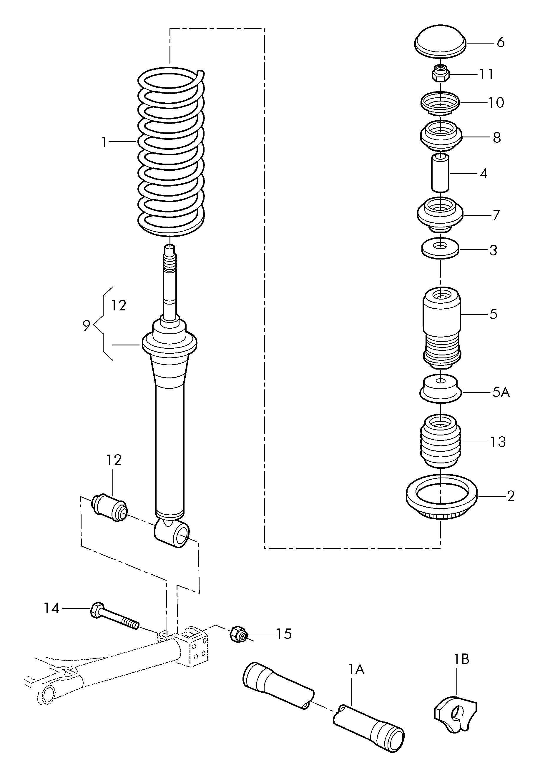 VAG 377 513 029 AA - Амортизатор autozip.com.ua