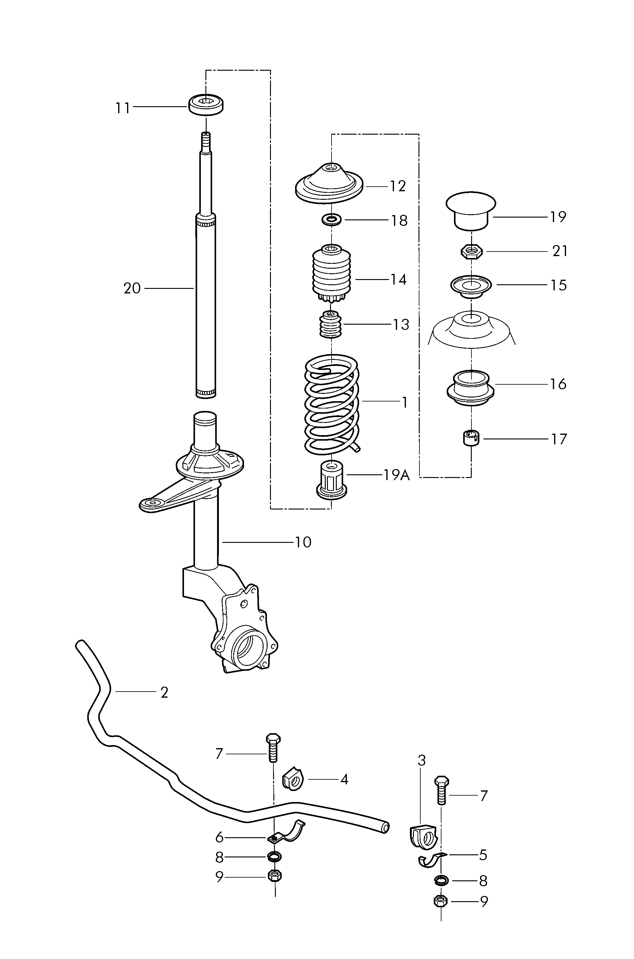 VW 377412503AE - Амортизатор autozip.com.ua