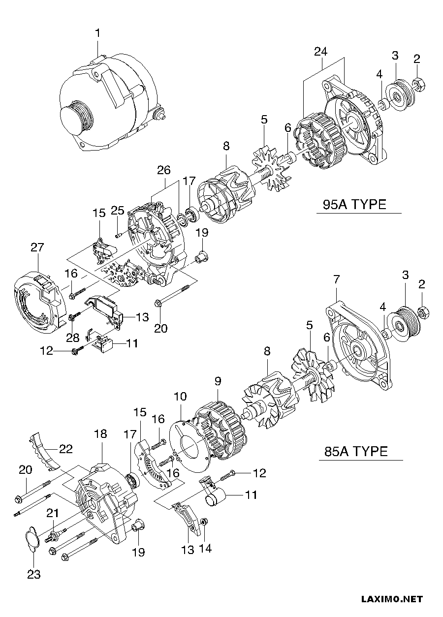 General Motors 96303556 - Генератор autozip.com.ua