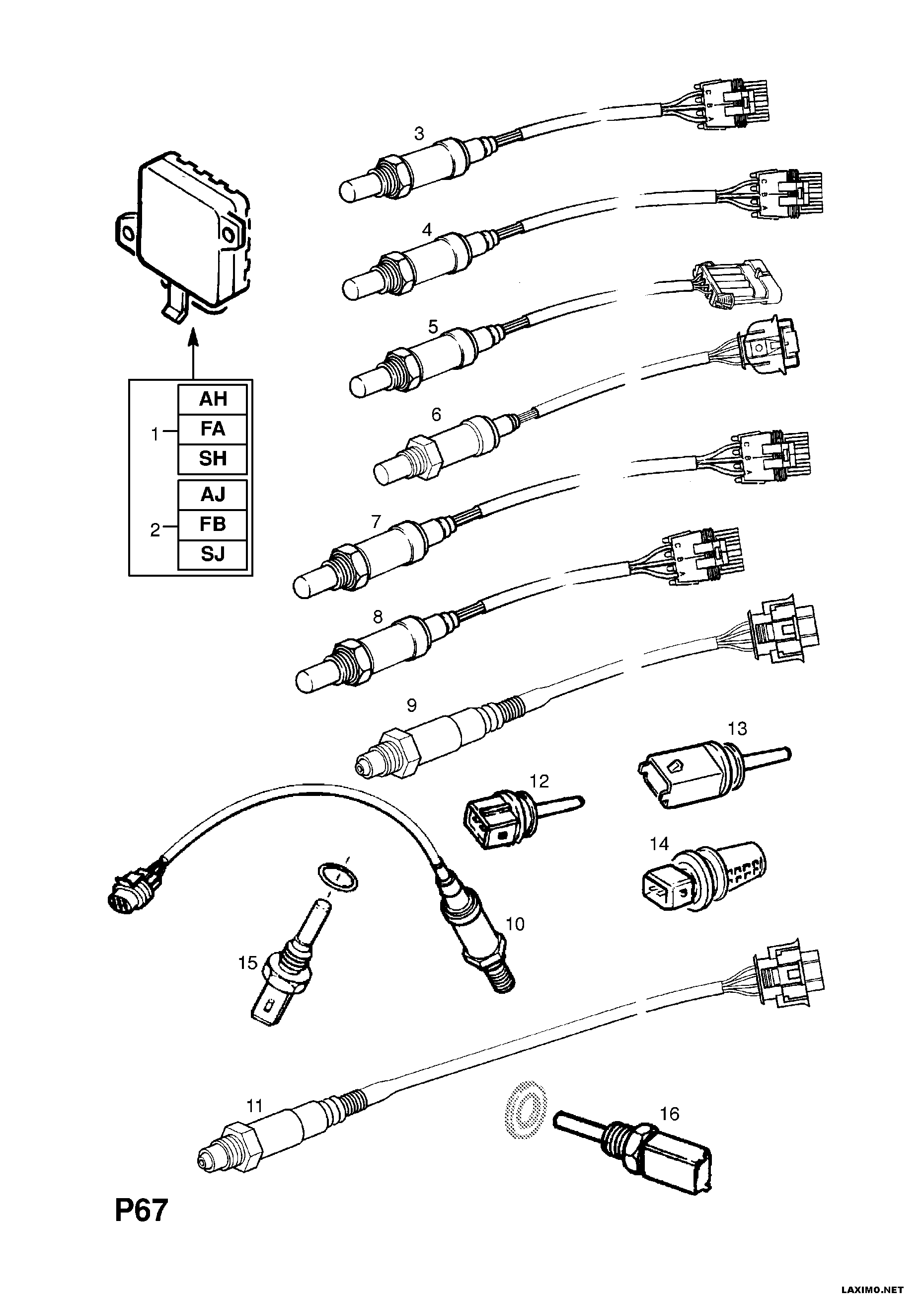 Opel 8 55 324 - Лямбда-зонд, датчик кисню autozip.com.ua