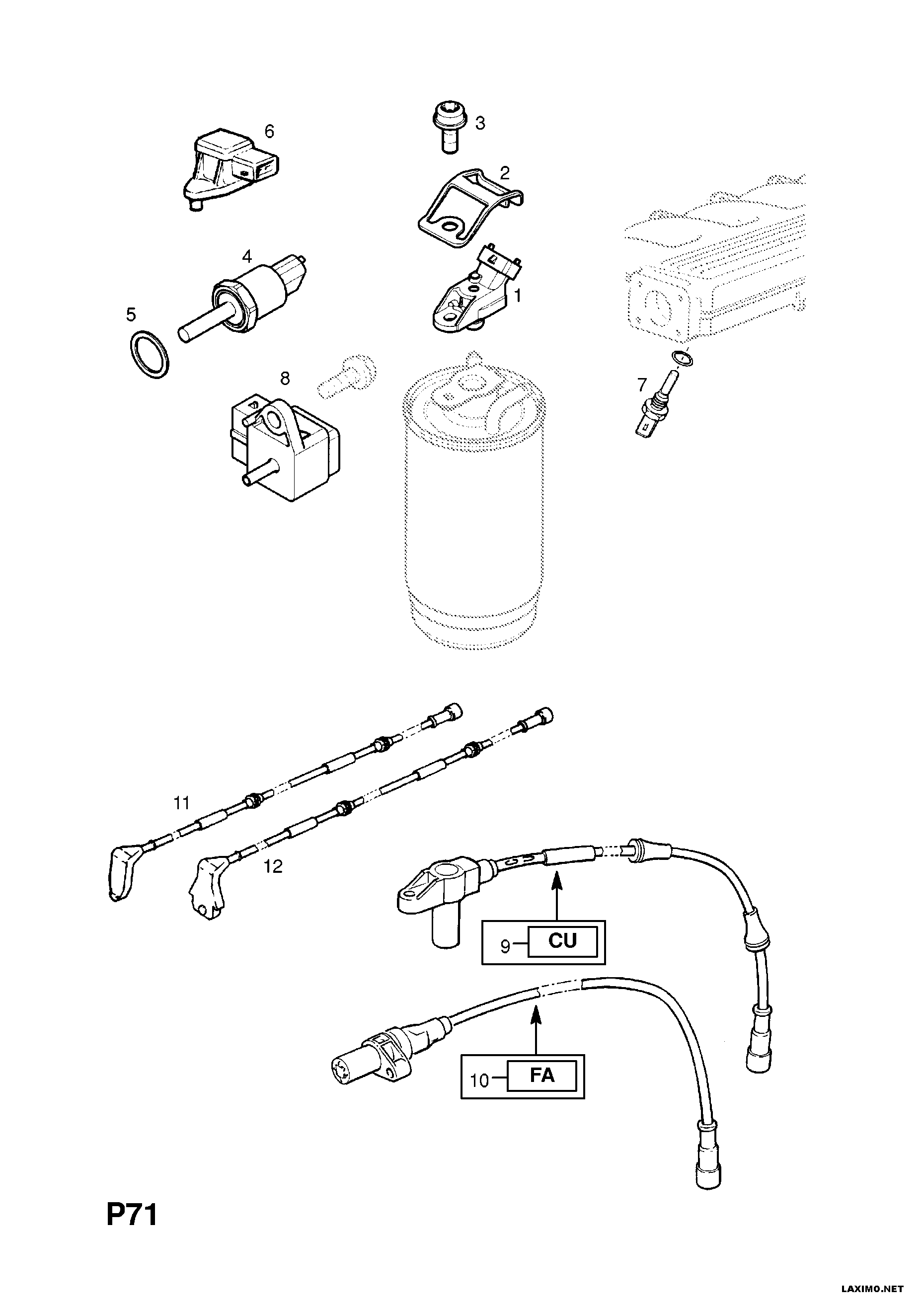 FORD 62 38 322 - Сигналізатор, знос гальмівних колодок autozip.com.ua