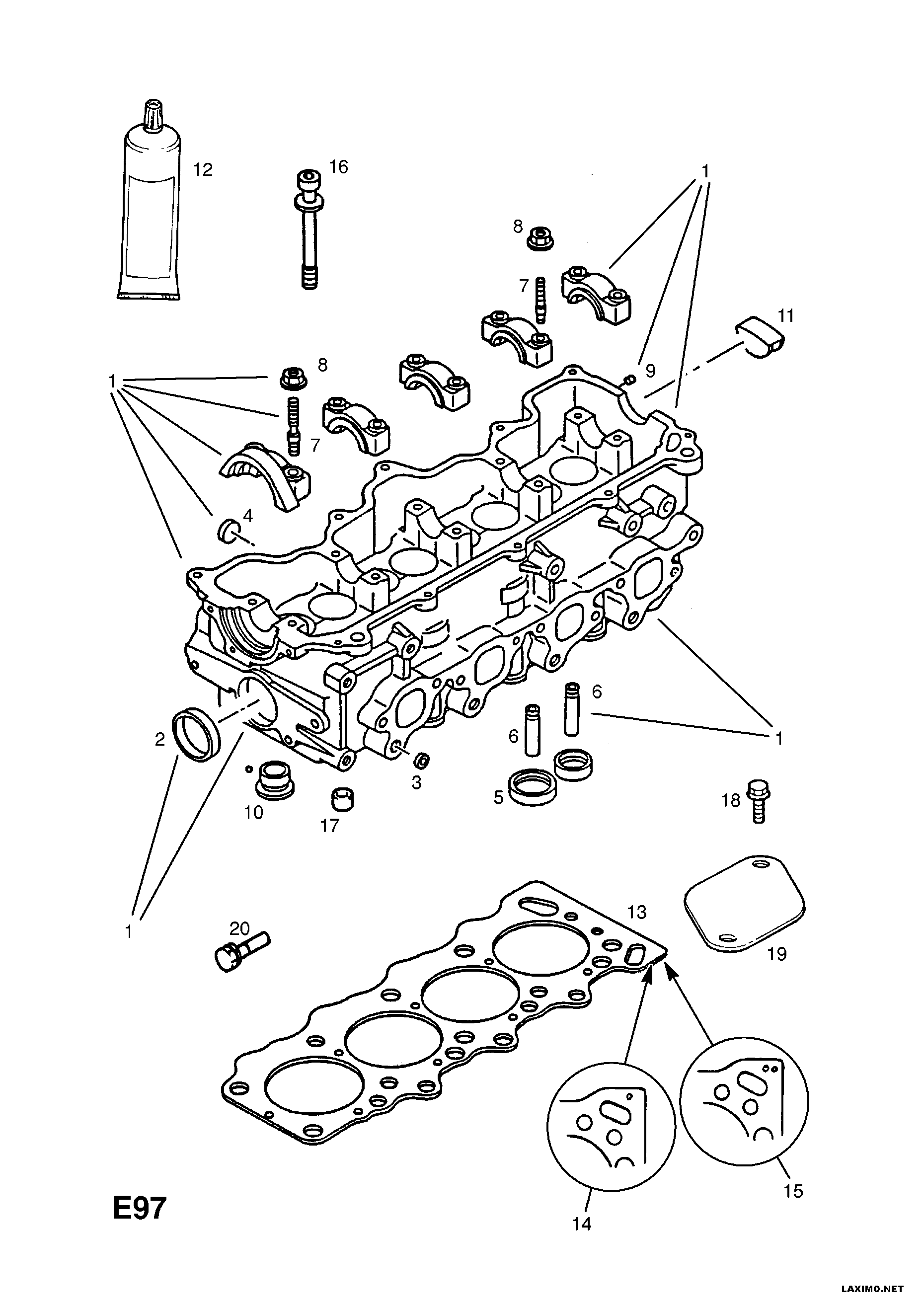 Vauxhall 6 08 812 - Прокладка, головка циліндра autozip.com.ua